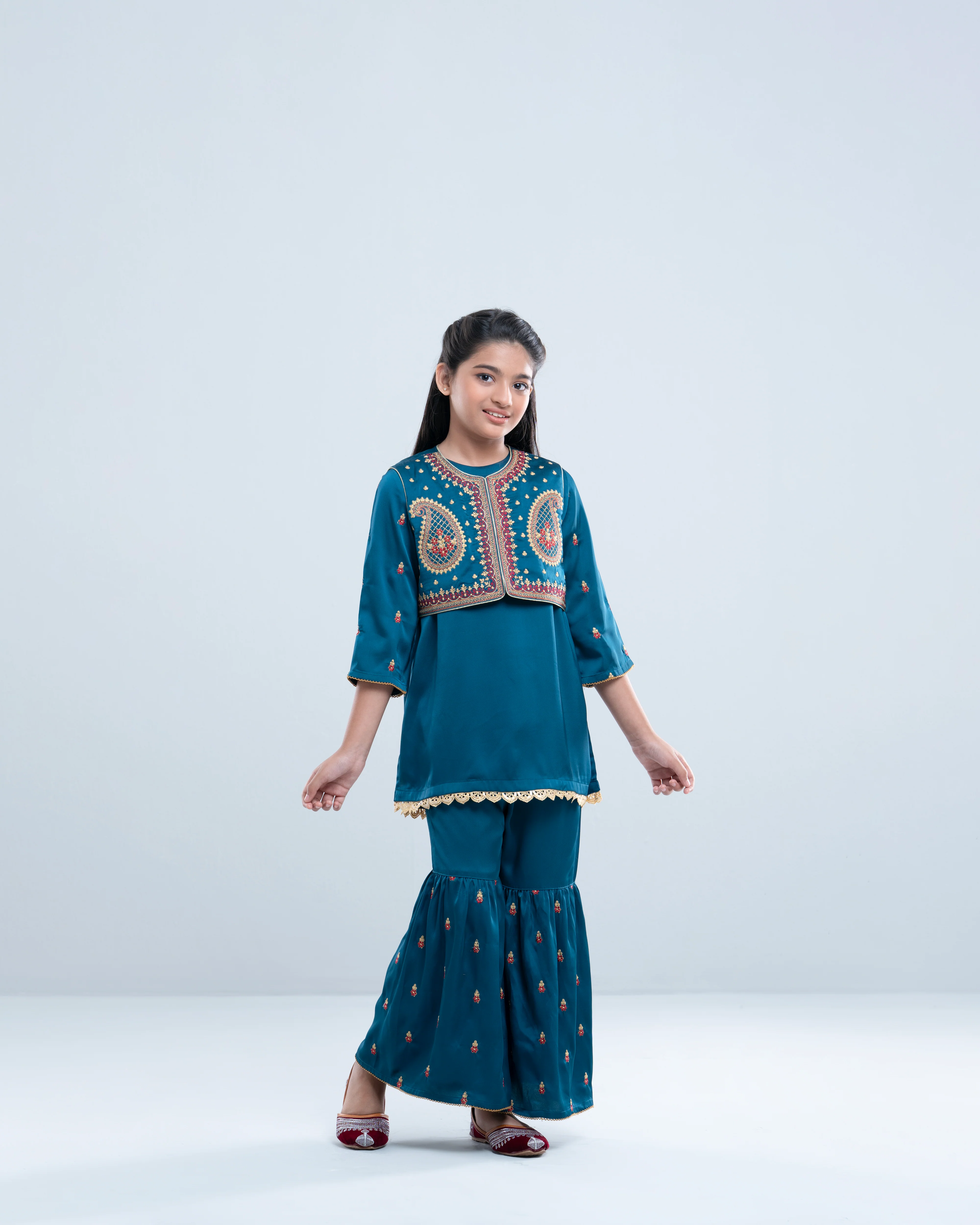 Princess Ethnic Partywear Set (6-8 Years) - Image 8