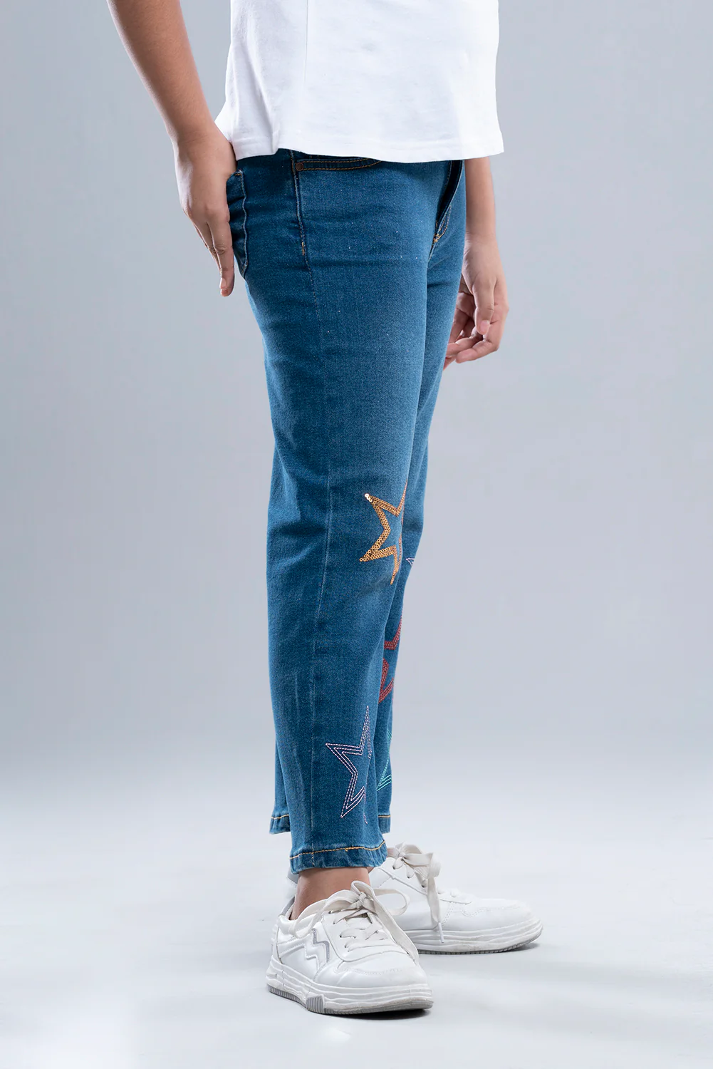 Princess Denim Bottom (6-8 Years) - Image 3