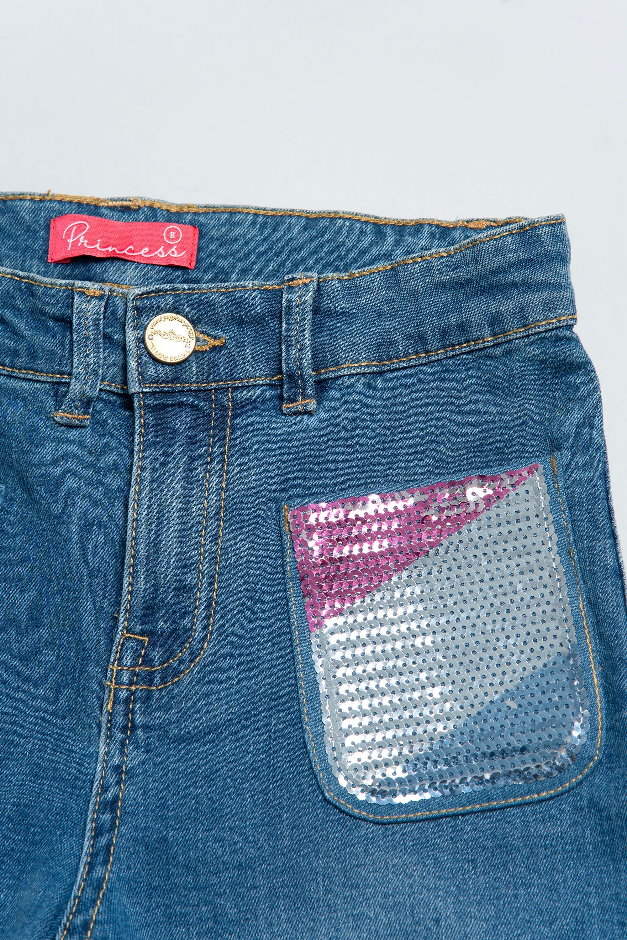 Princess Denim Bottom (6-8 Years) - Image 5