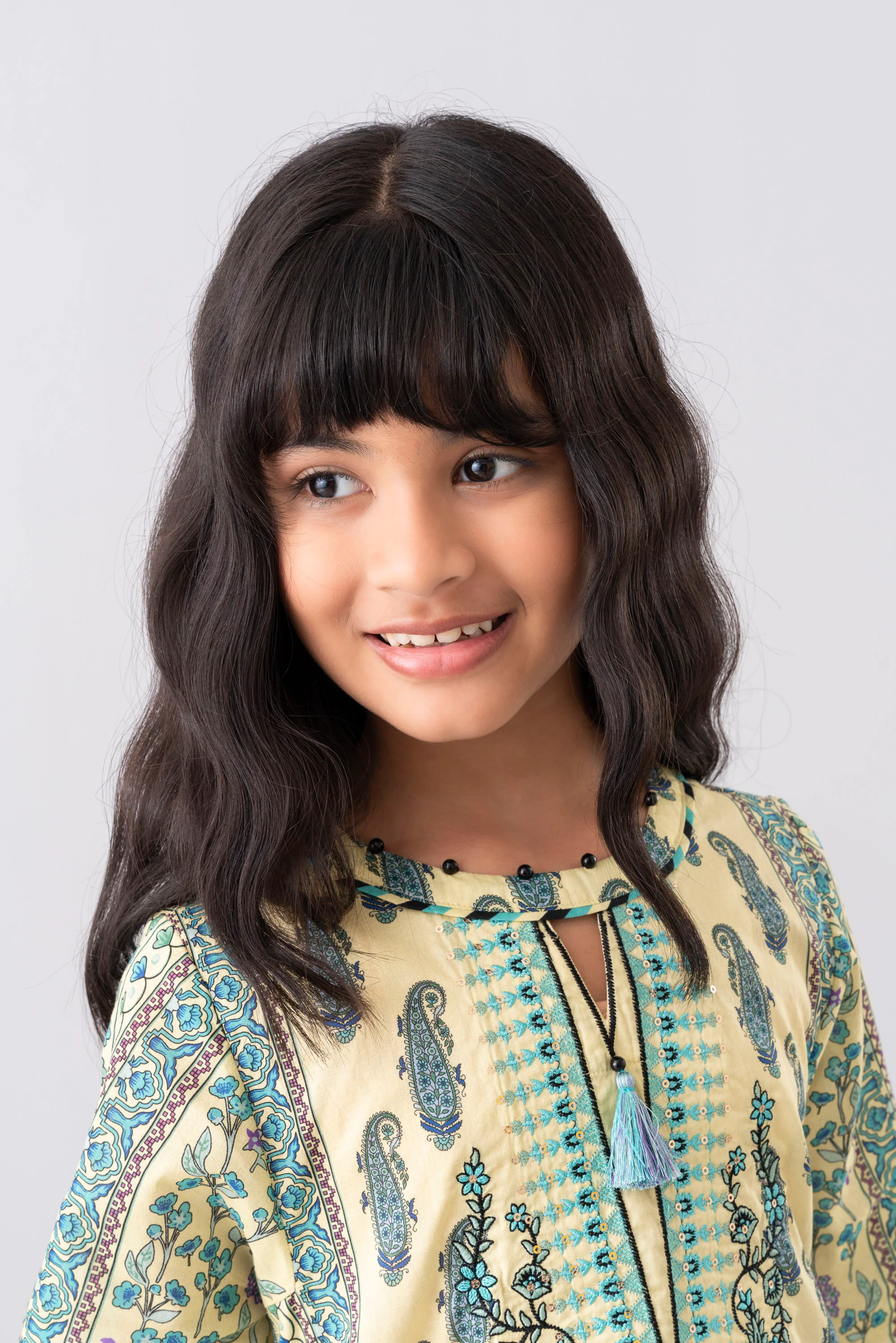 Relaxed Fit Printed Three-Piece Princess Lawn with Chiffon Dupatta (2-4 Years) - Image 5