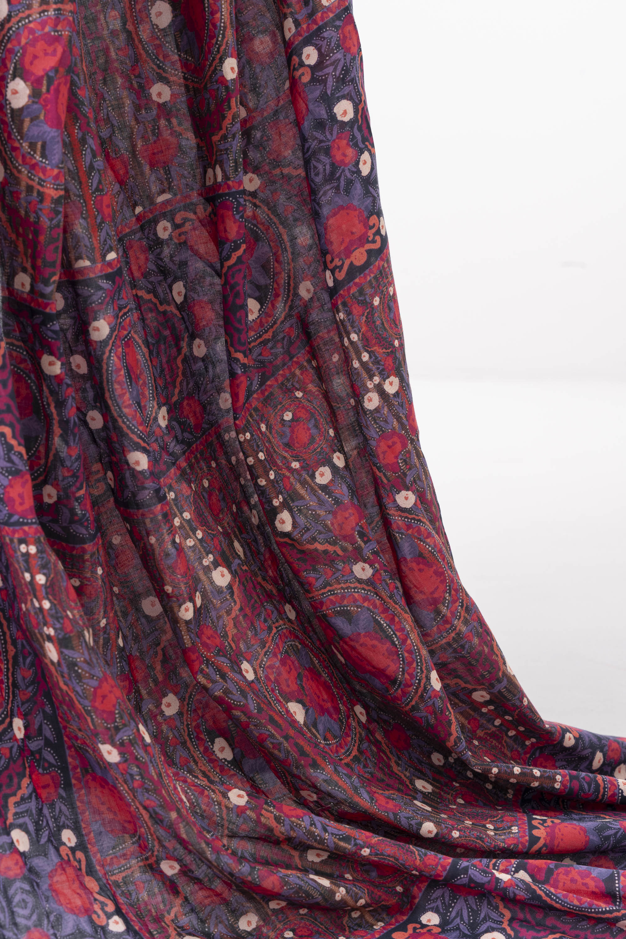Digital Printed Cotton Saree - Image 5