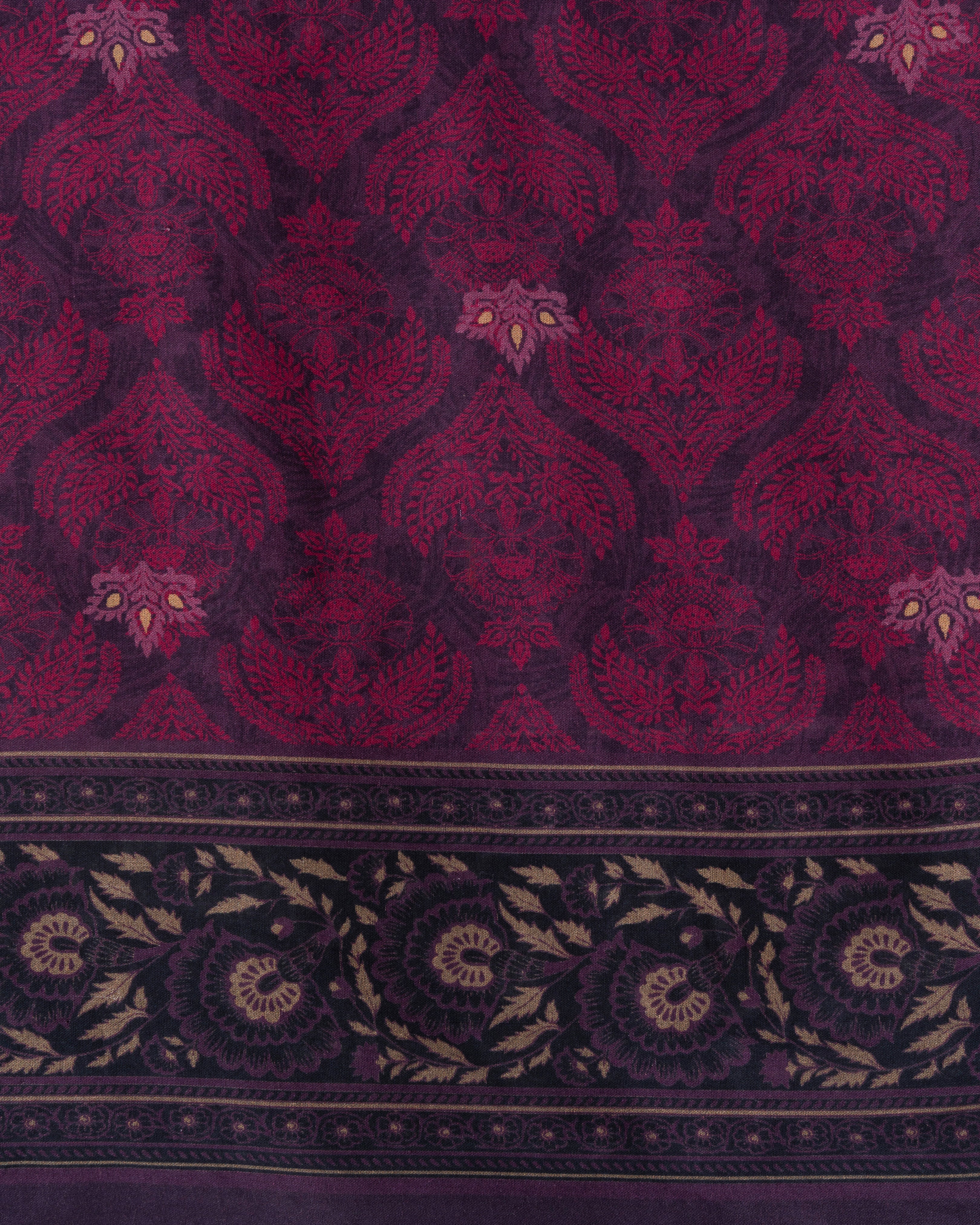 Digital Printed Cotton Saree - Image 16