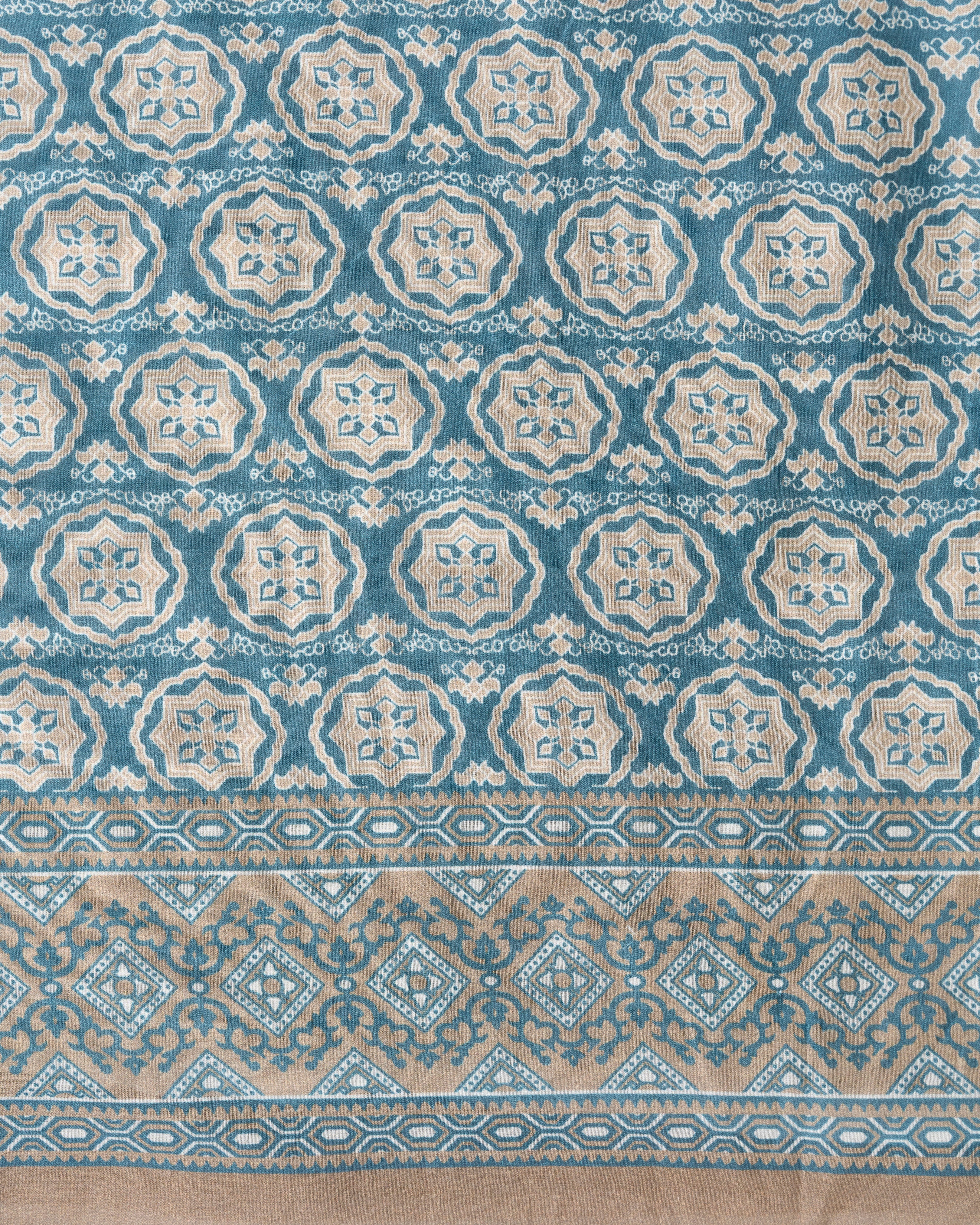 Digital Printed Cotton Saree - Image 8