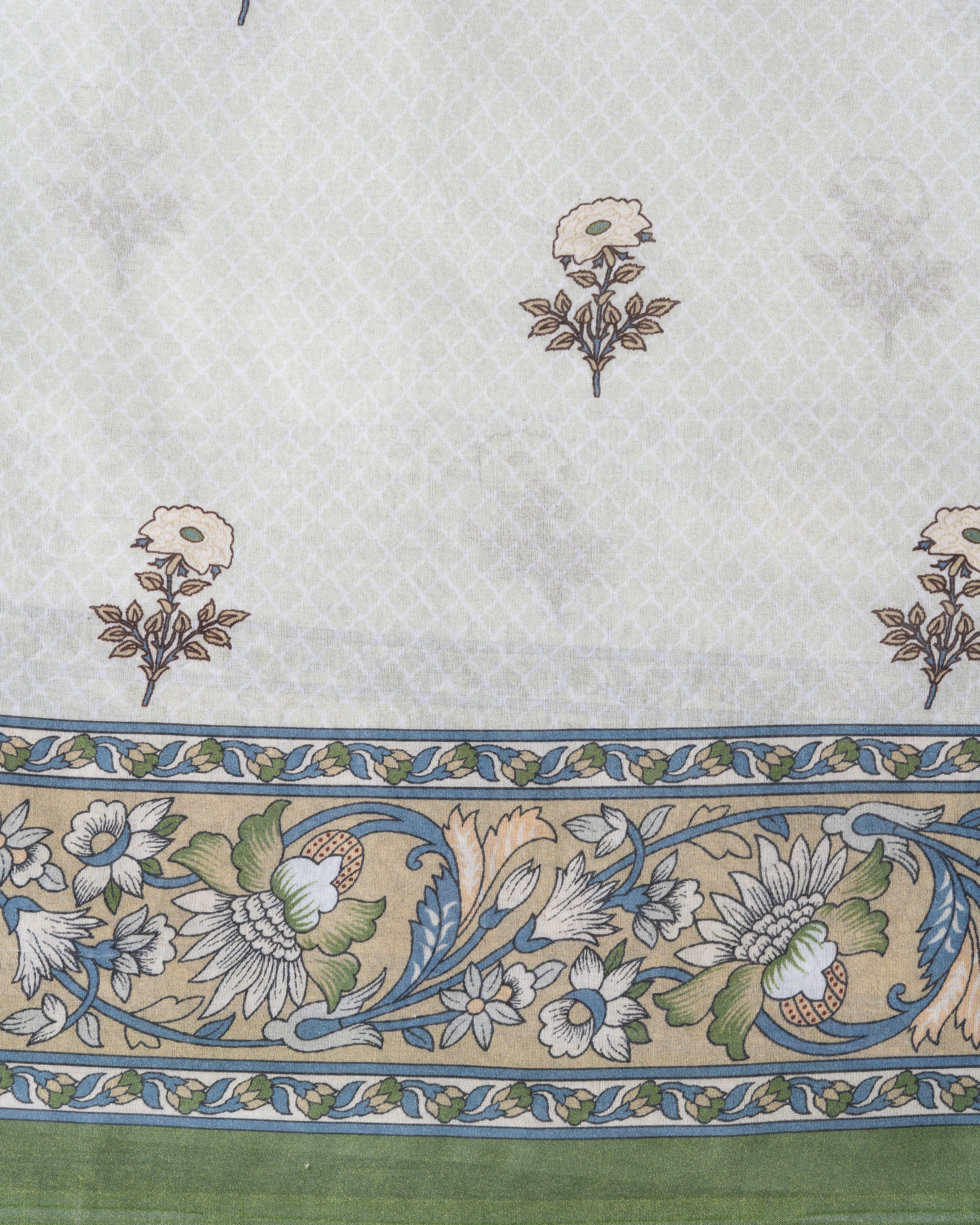 Digital Printed Cotton Saree - Image 8