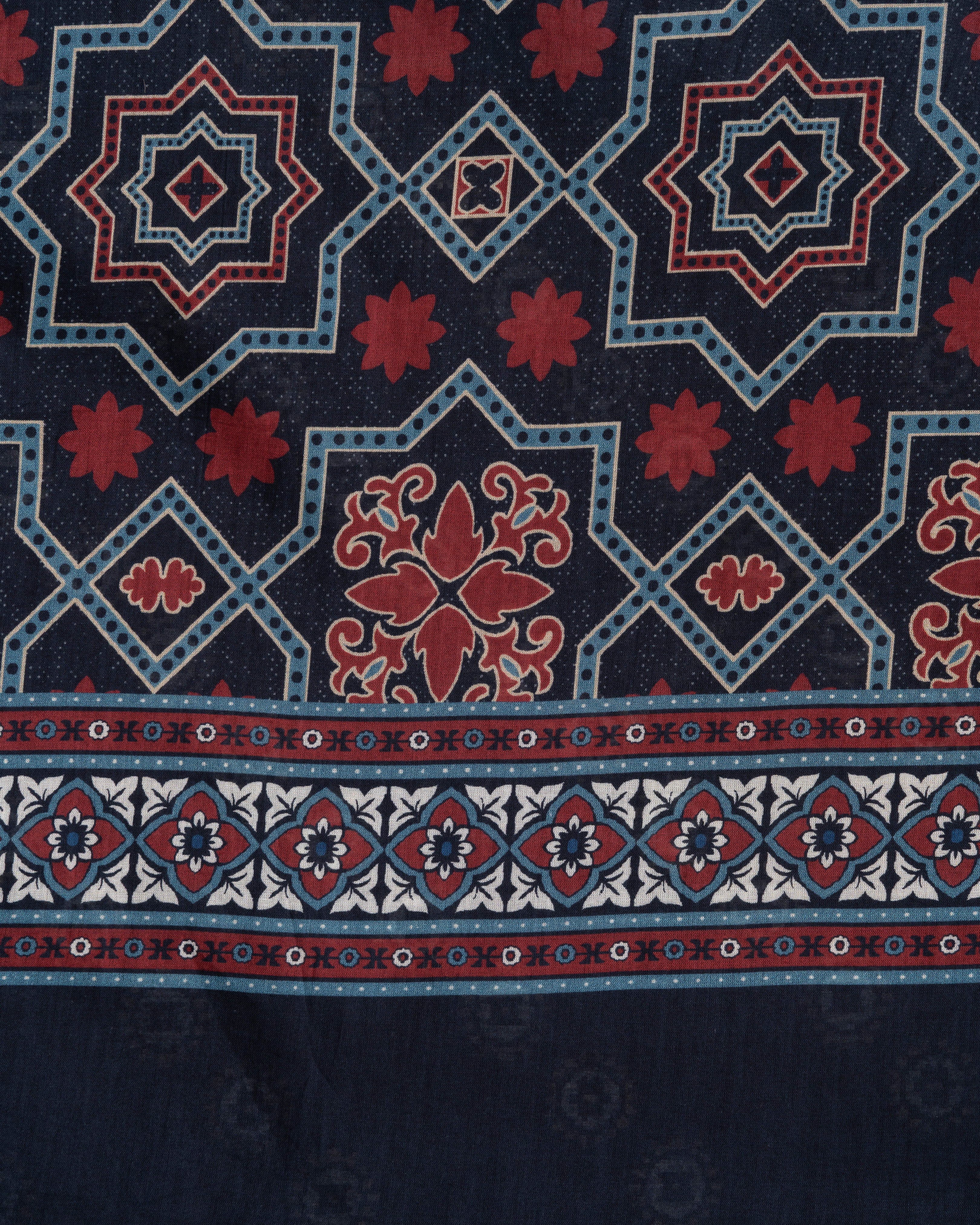 Digital Printed Cotton Saree - Image 17