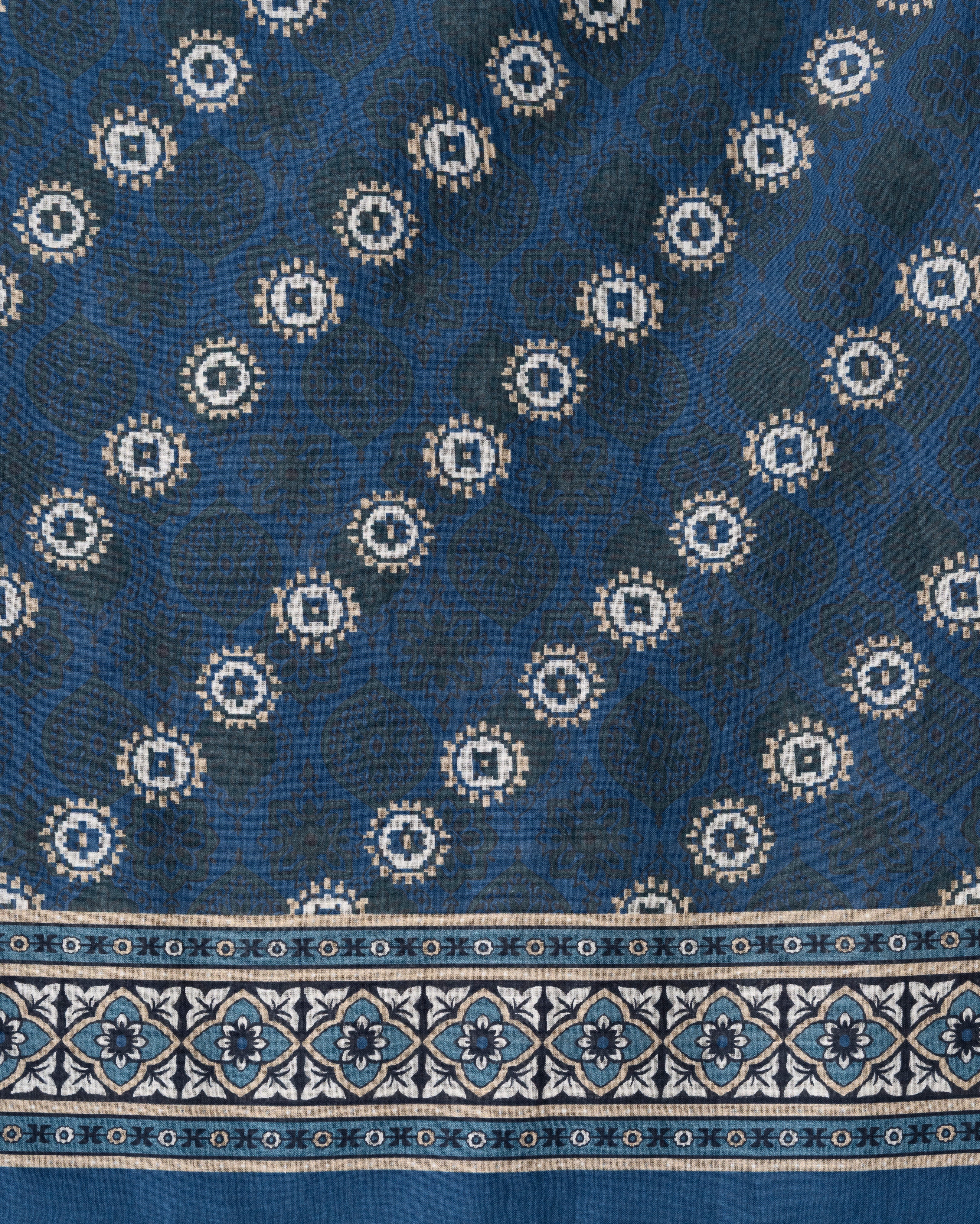 Digital Printed Cotton Saree - Image 9