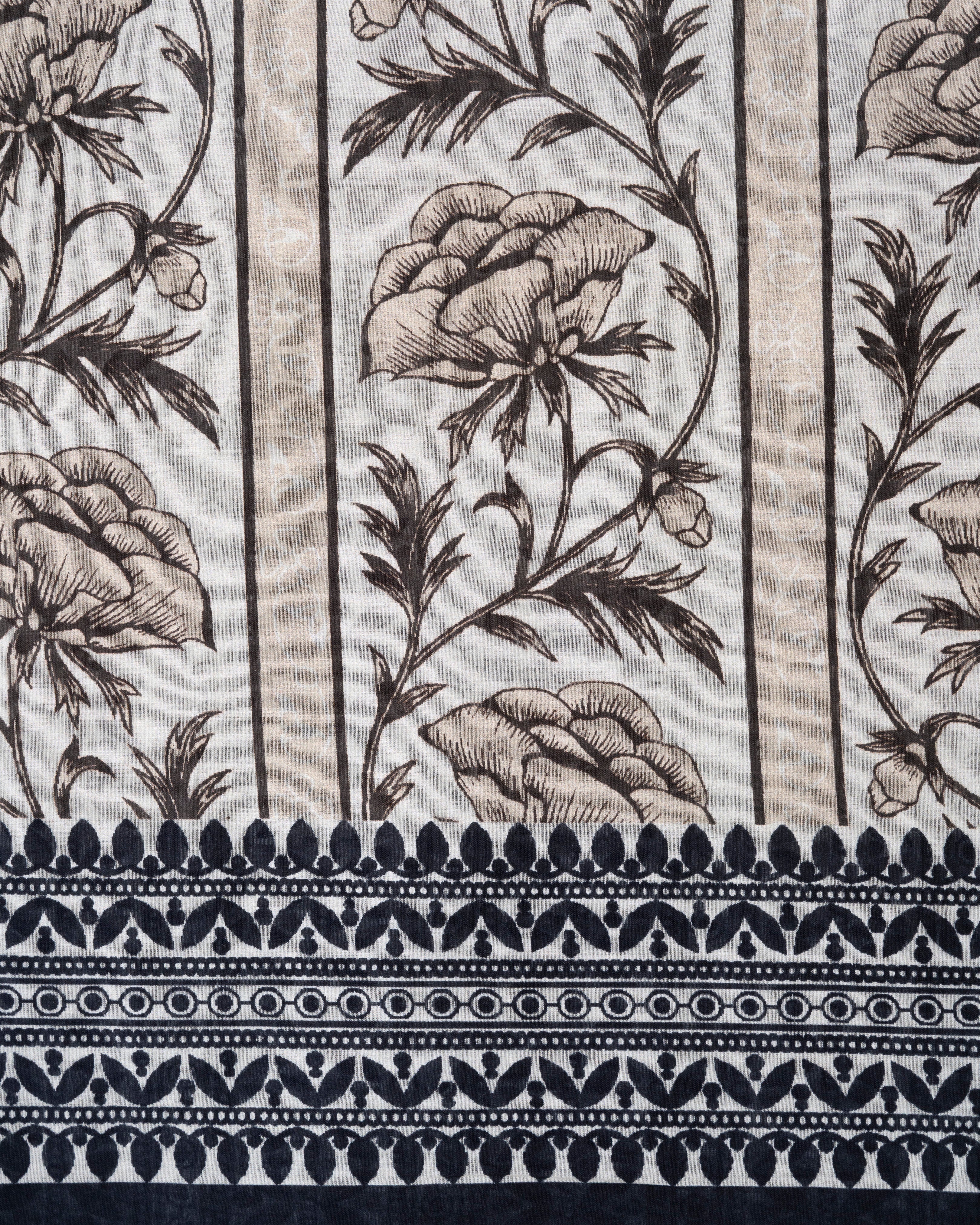 Digital Printed Cotton Saree - Image 8