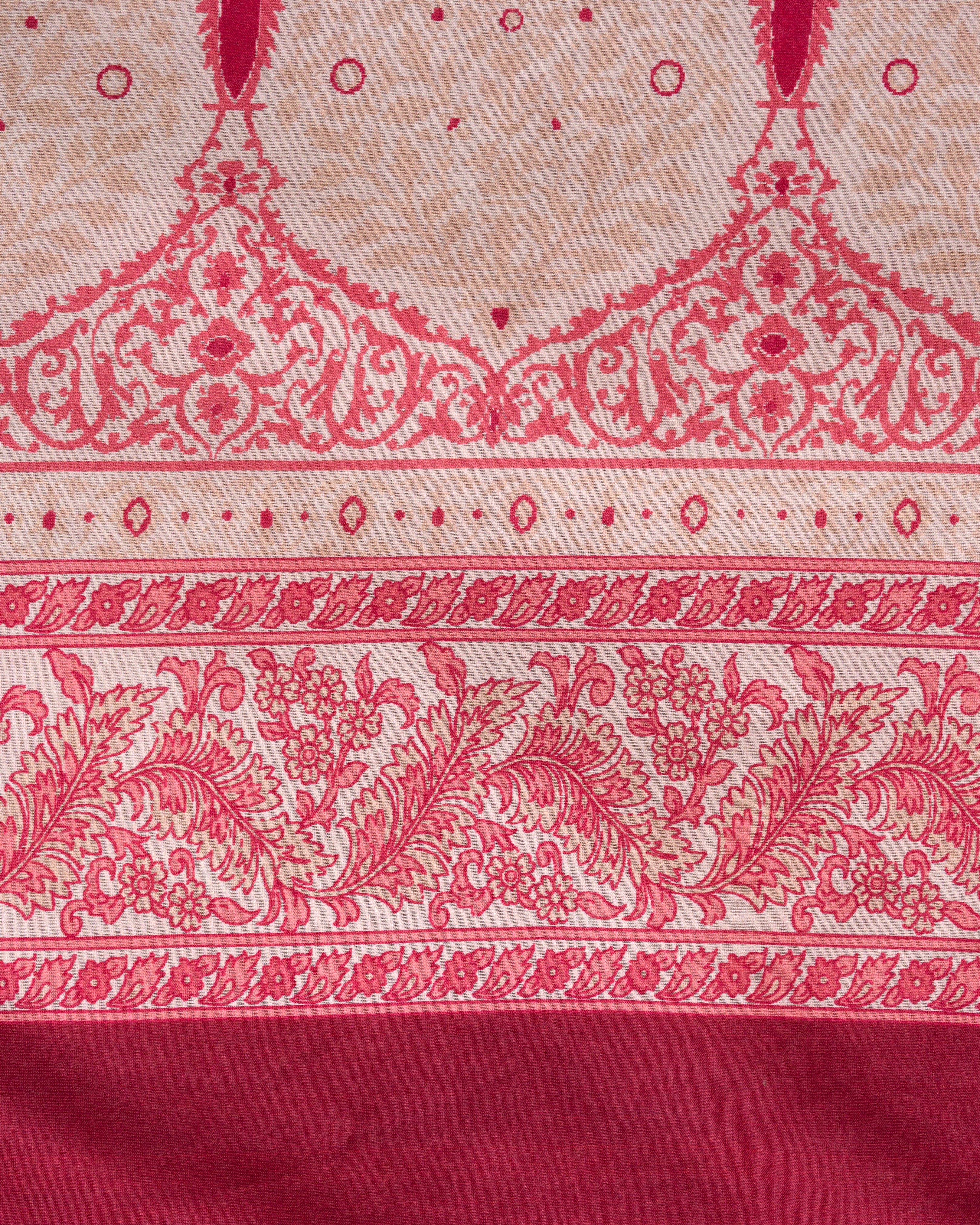 Digital Printed Cotton Saree - Image 15
