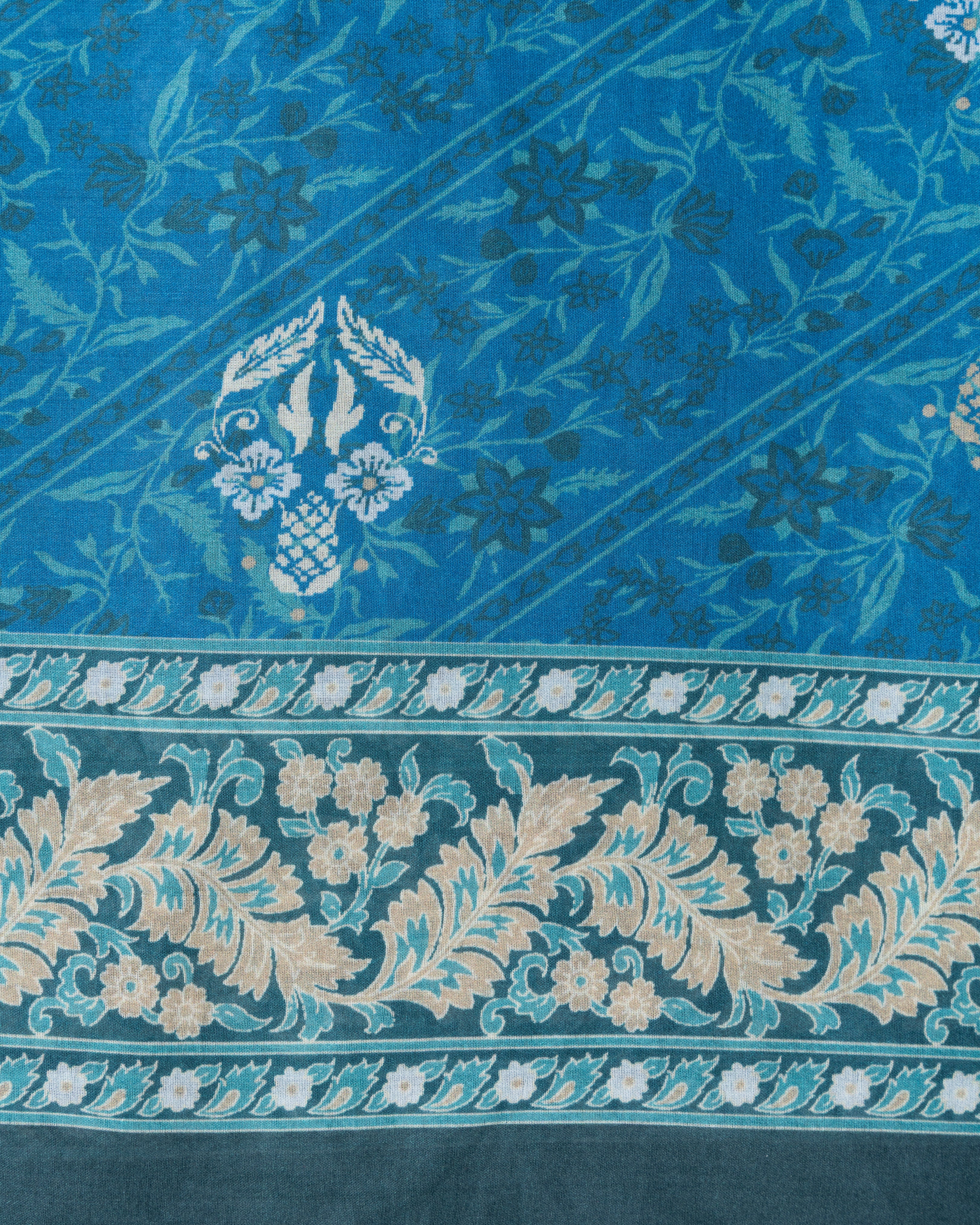 Digital Printed Cotton Saree - Image 8