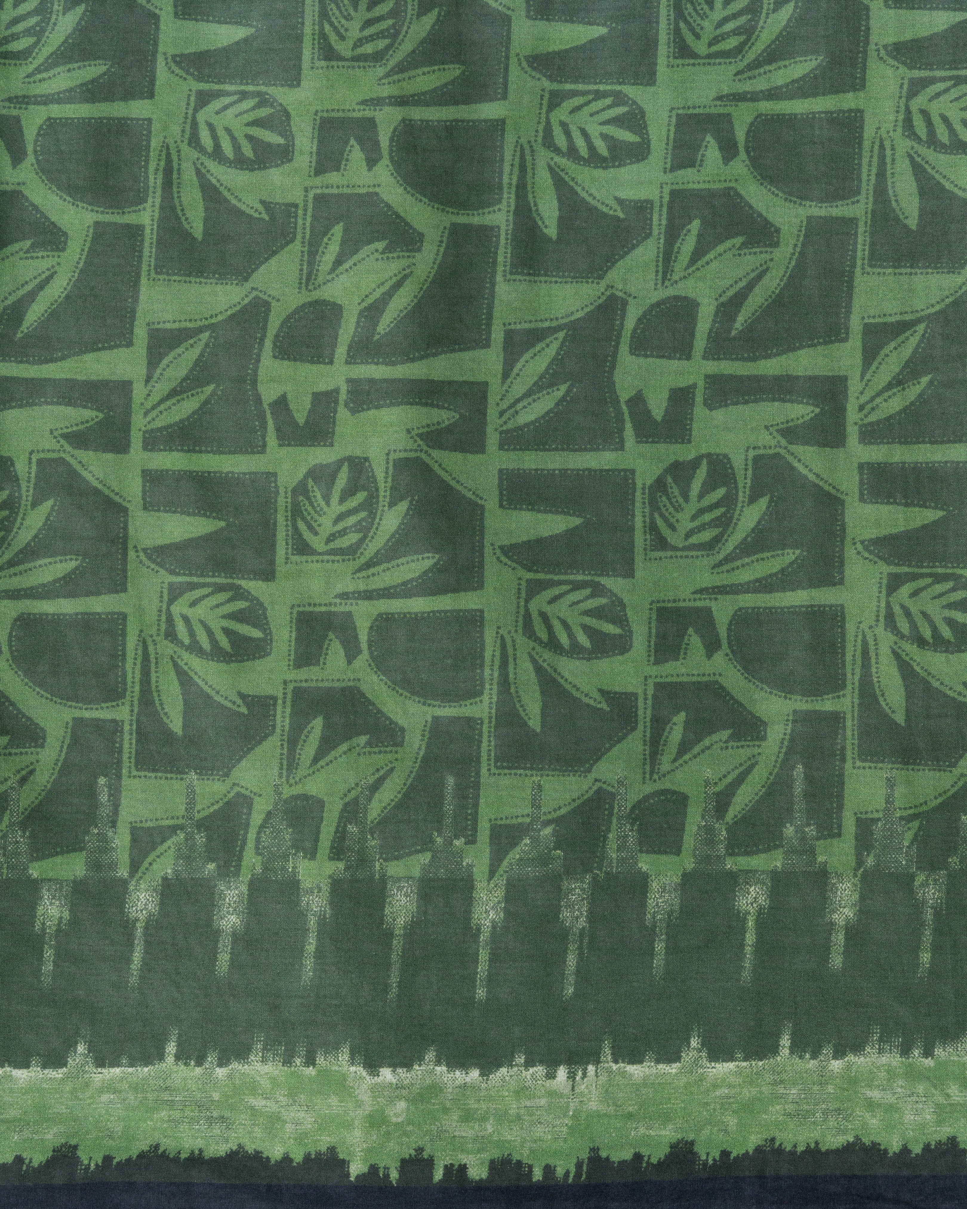 Digital Printed Cotton Saree - Image 8