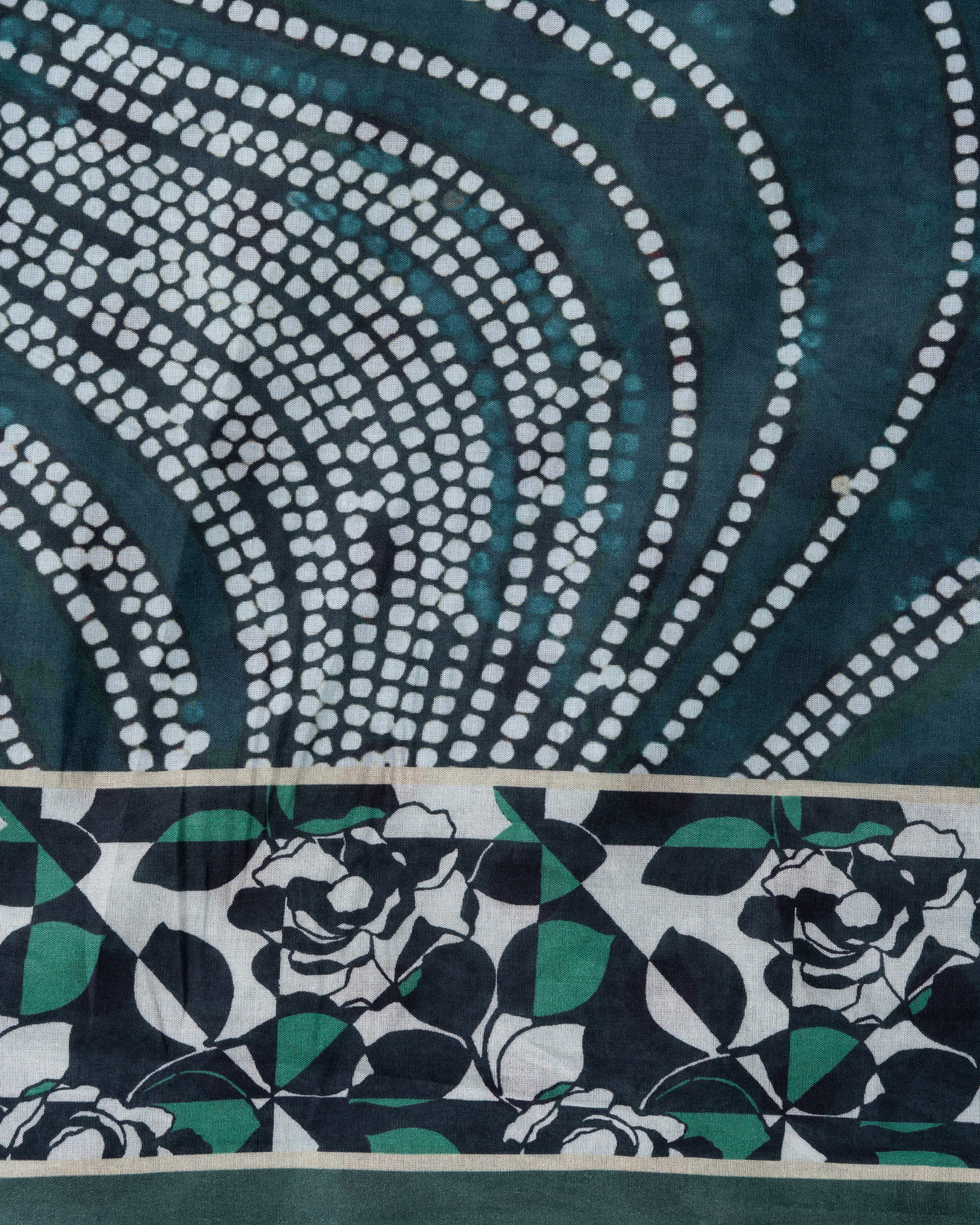Digital Printed Cotton Saree - Image 8