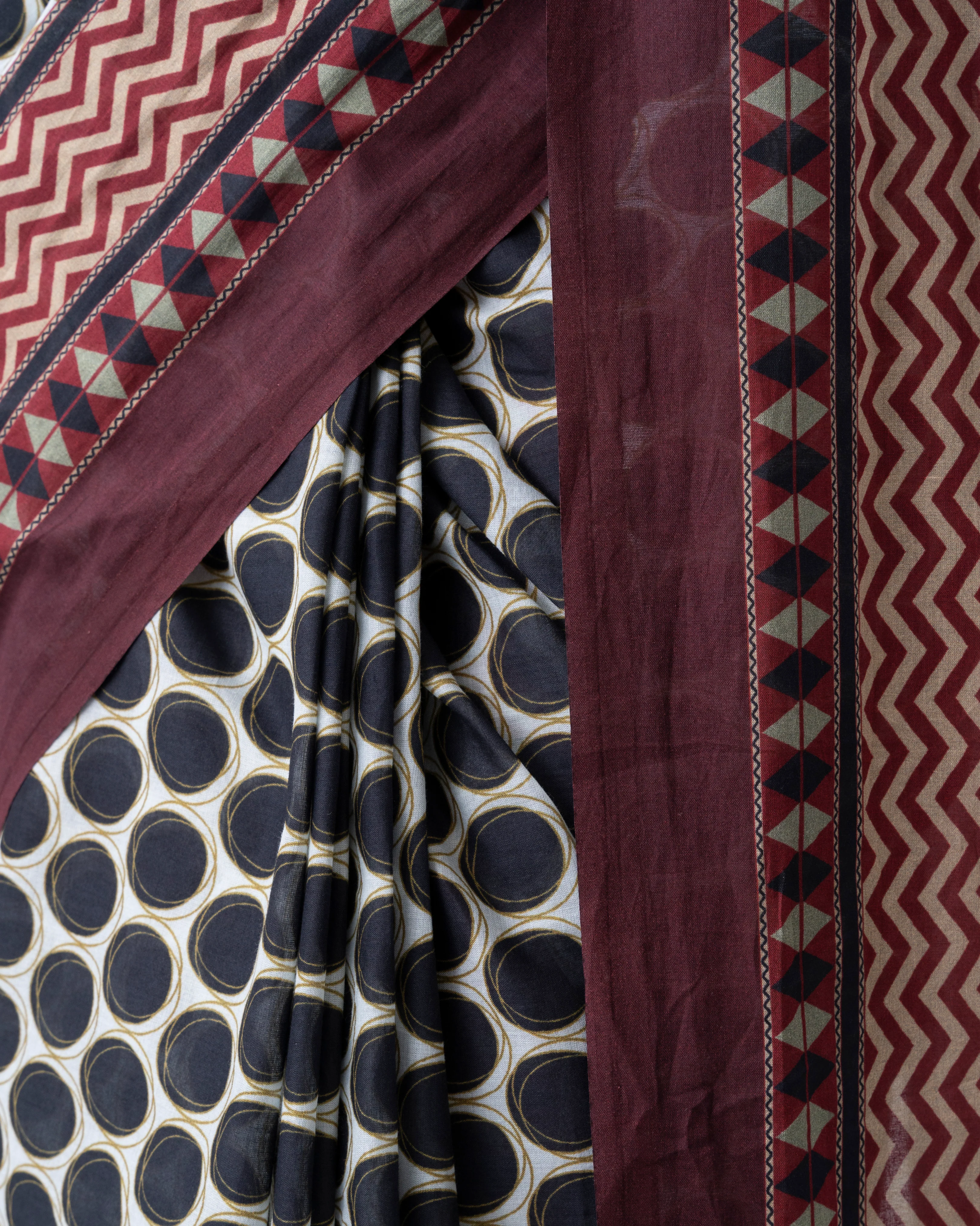 Digital Printed Cotton Saree - Image 7