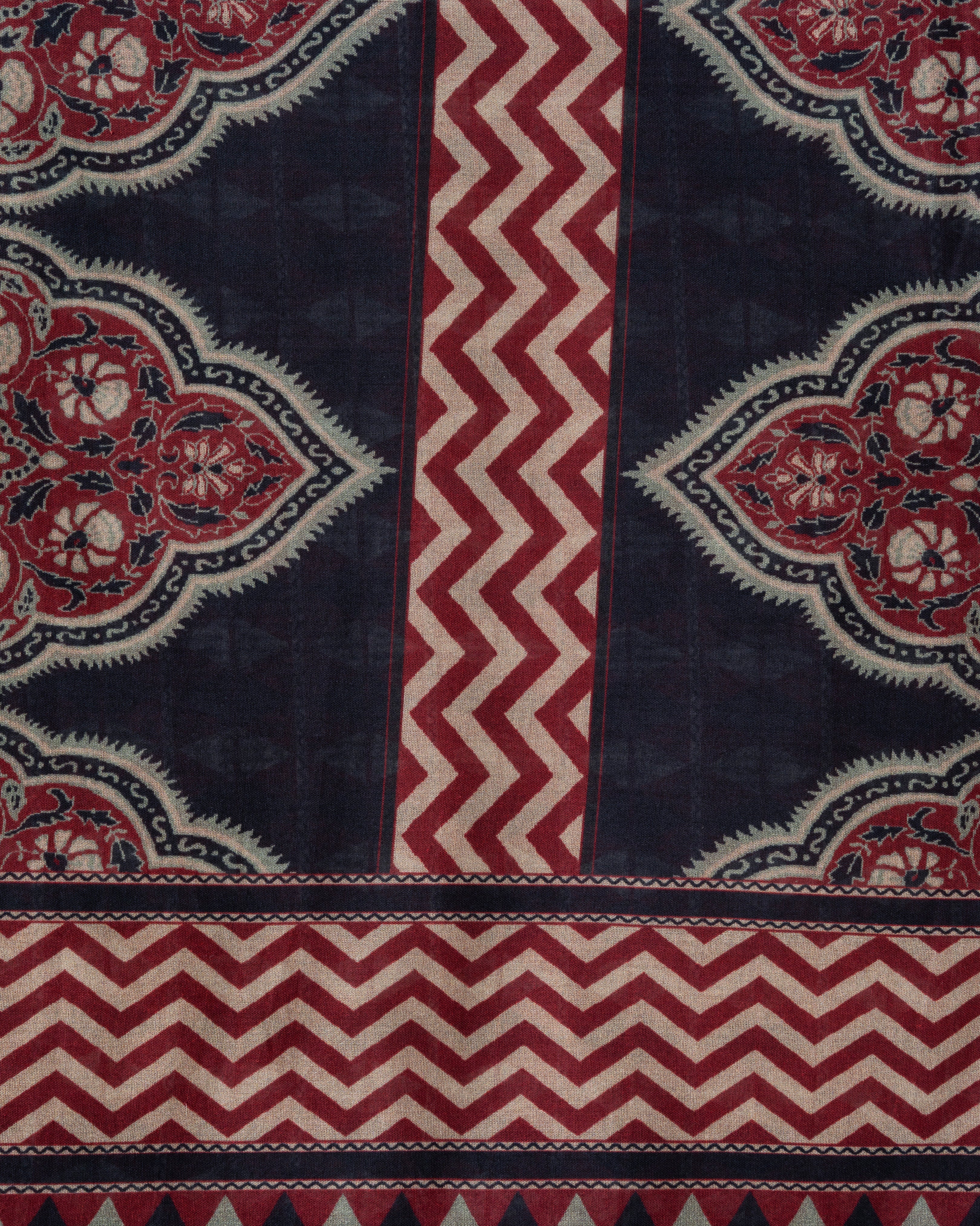 Digital Printed Cotton Saree - Image 8