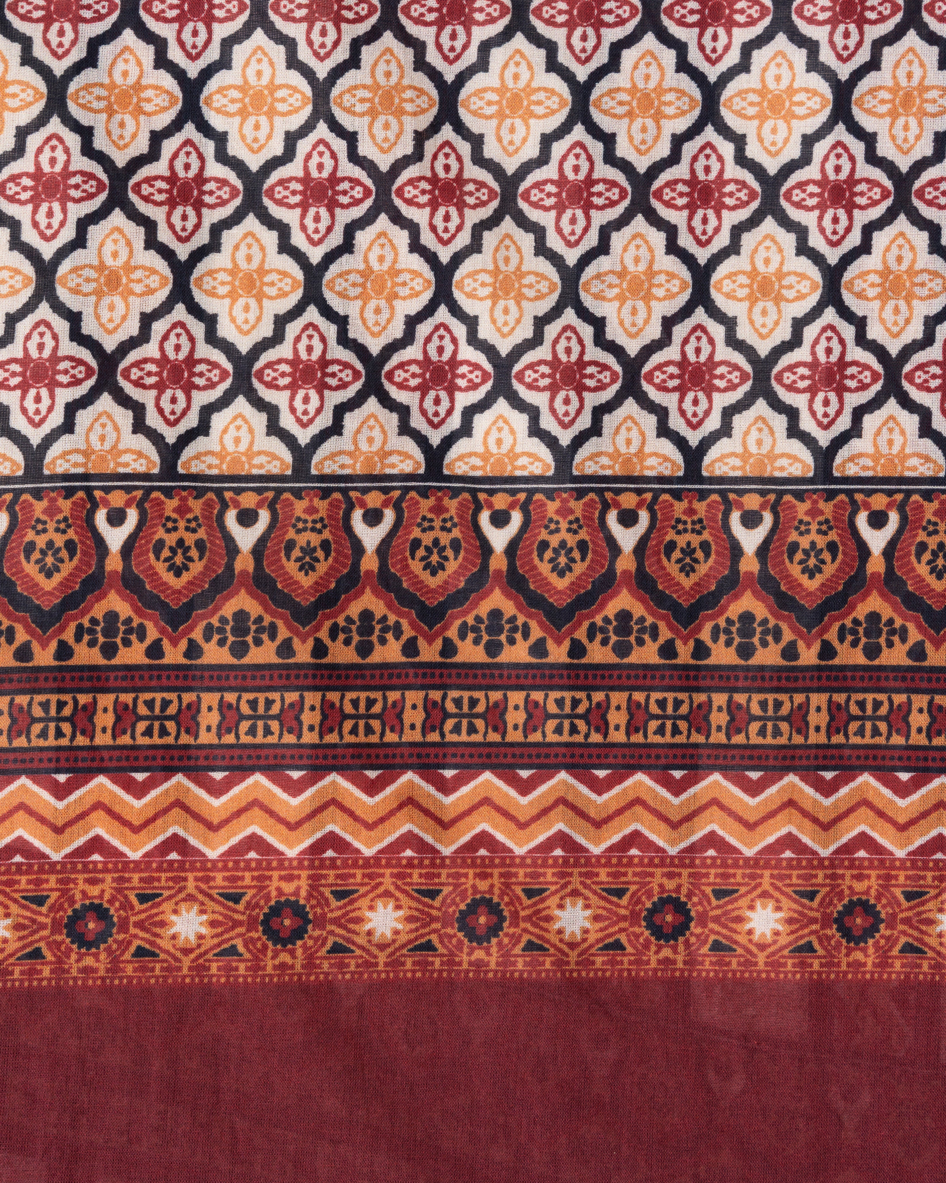 Digital Printed Cotton Saree - Image 17