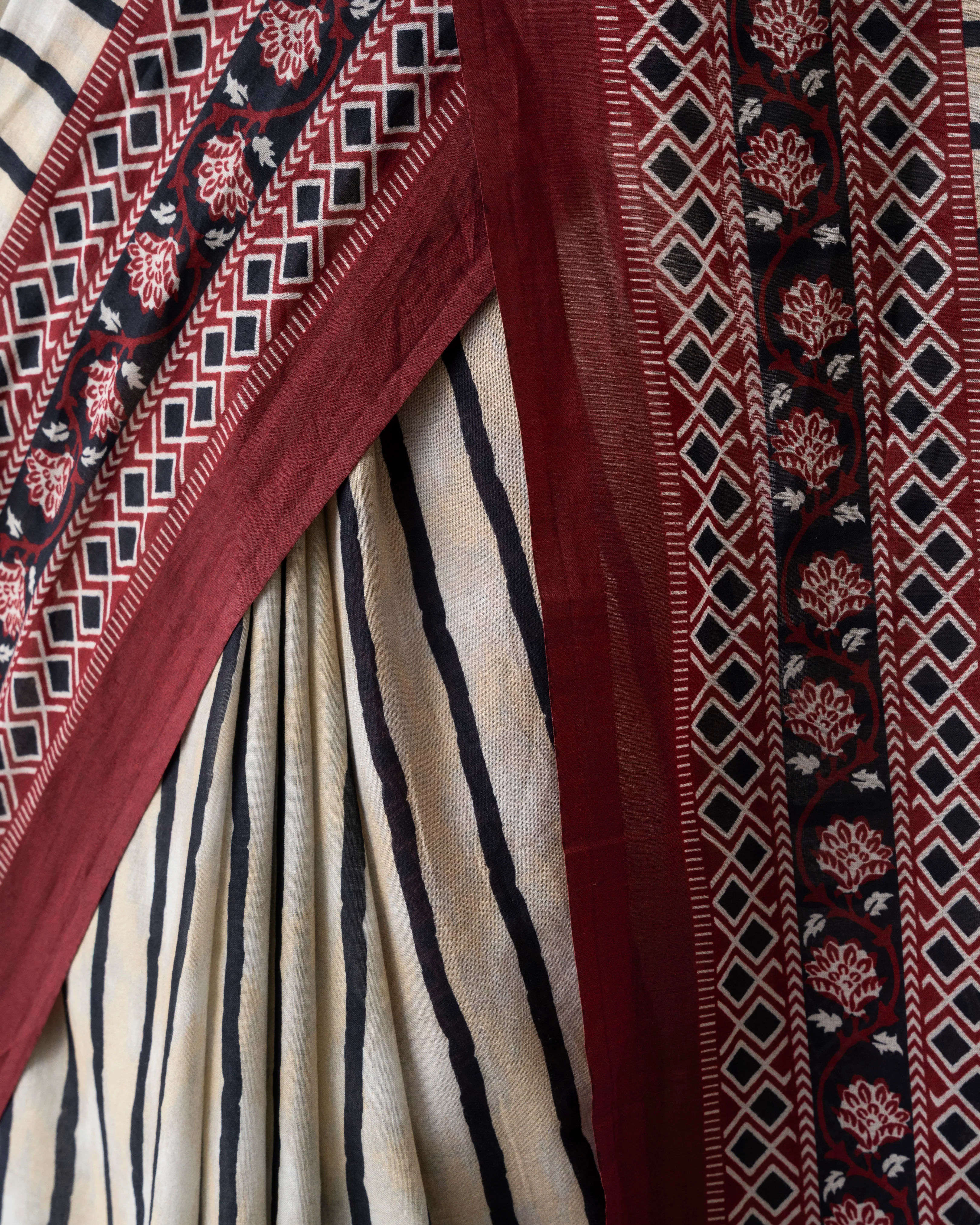 Digital Printed Cotton Saree - Image 14