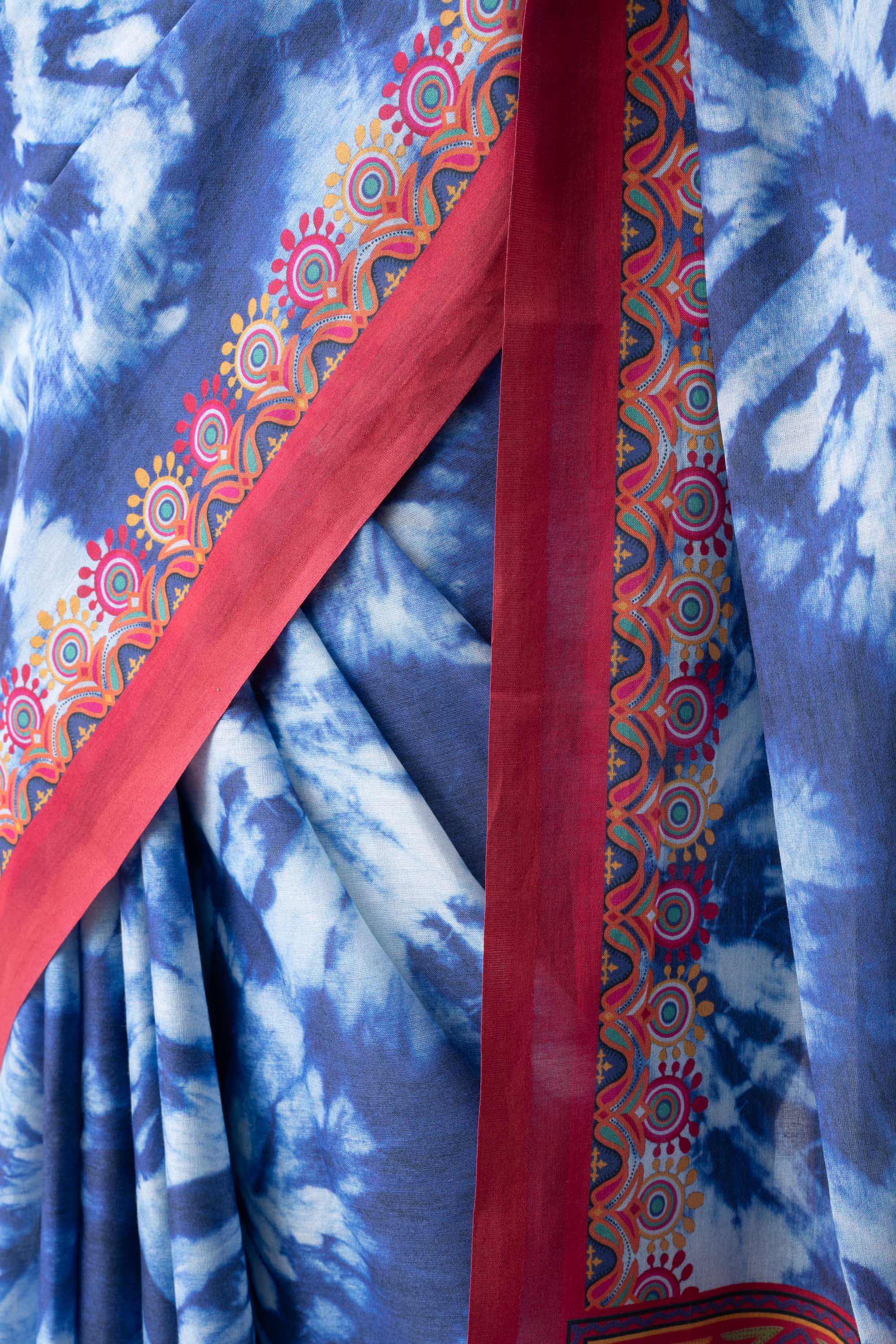 Printed Cotton Saree - Image 10