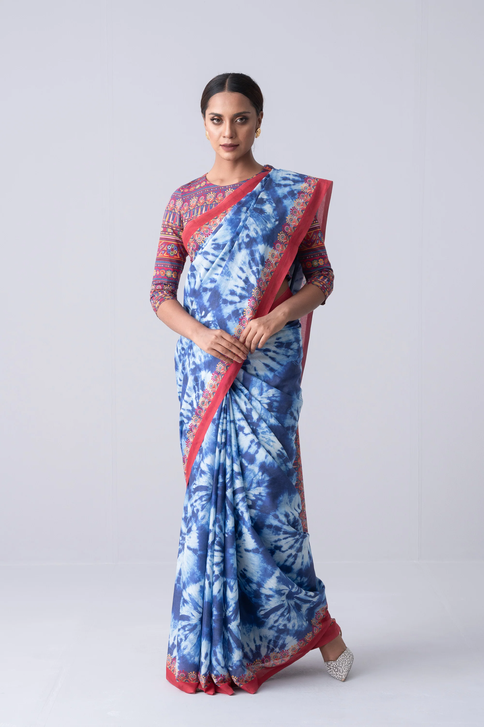 Printed Cotton Saree - Image 12