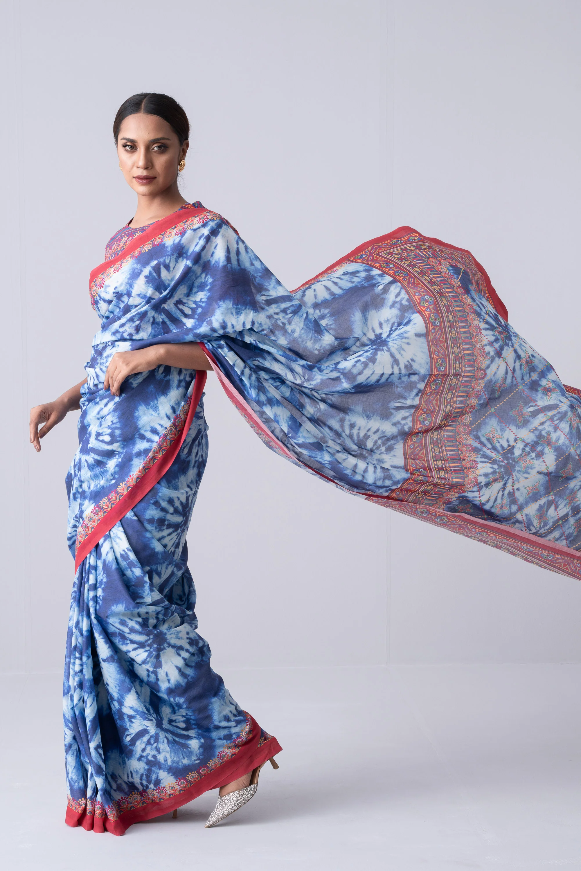 Printed Cotton Saree - Image 9