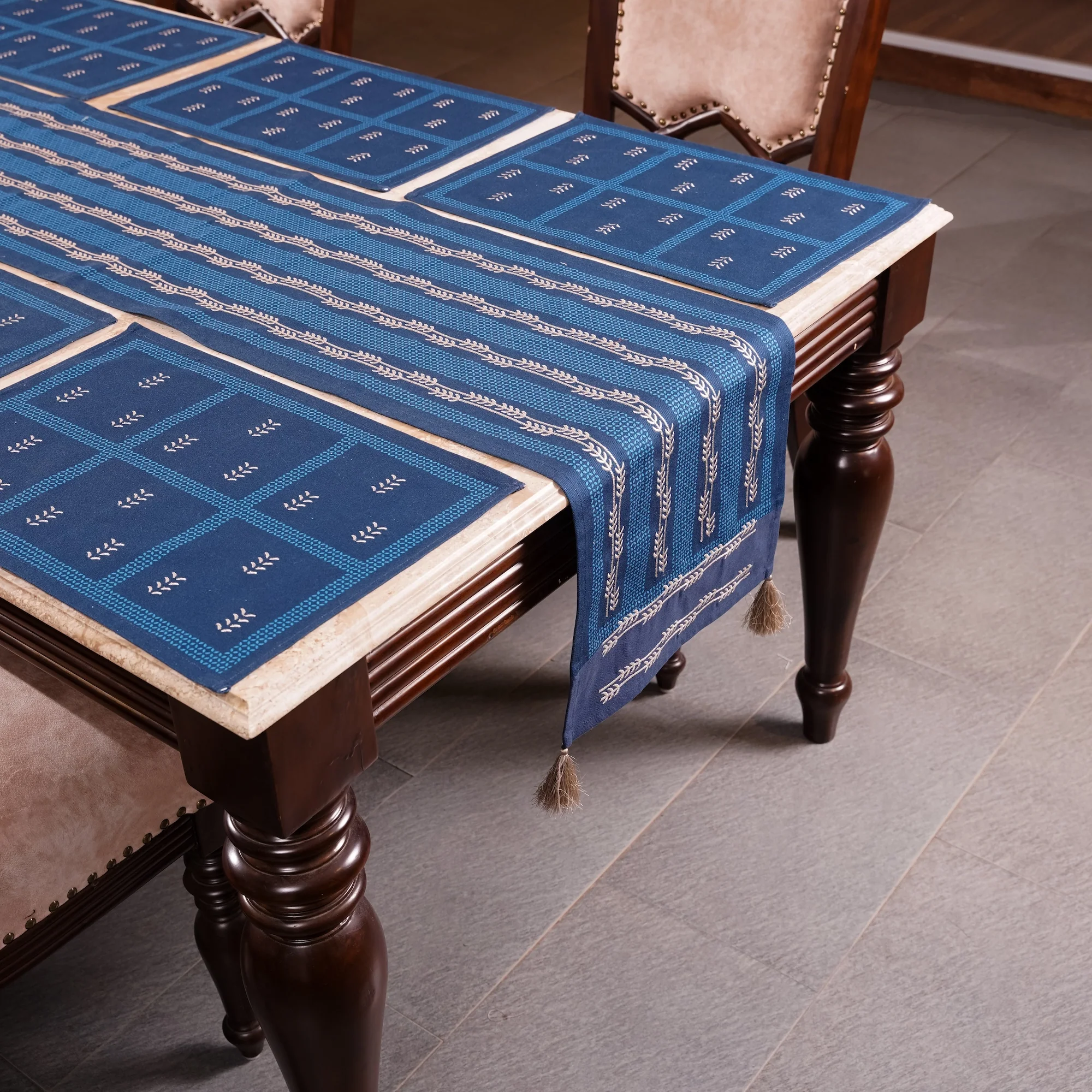 Table Mat - Navy Blue (13x19 Inch) - Image 4
