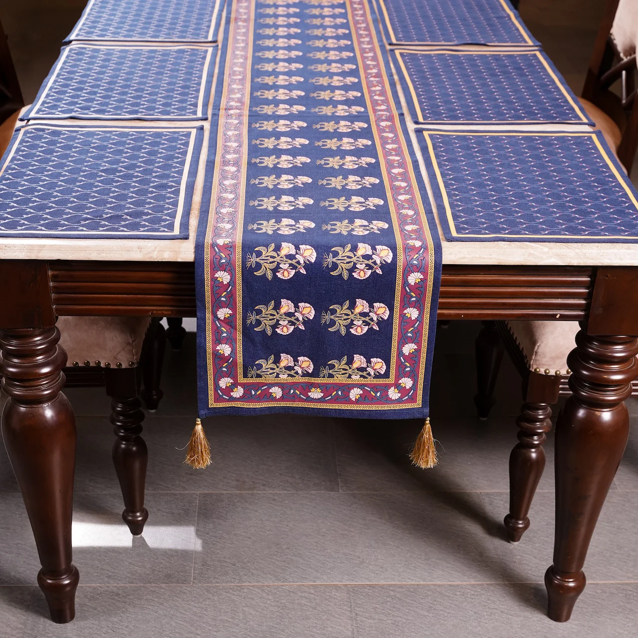 Table Mat - Indigo Blue (13x19 Inch) - Image 3