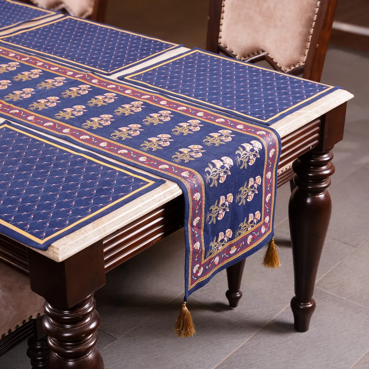 Table Mat - Indigo Blue (13x19 Inch) - Image 4