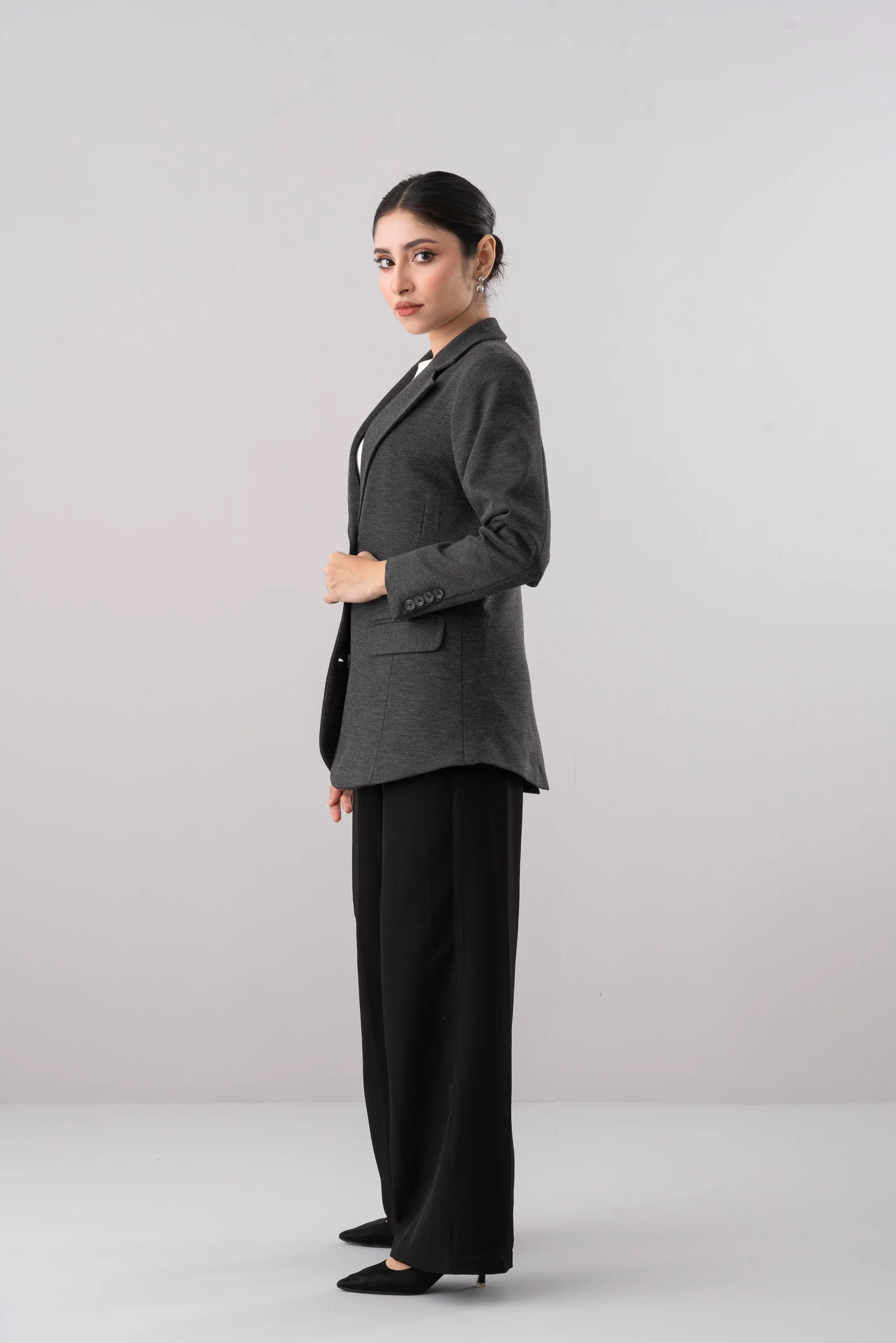 Smart Casual Knit Blazer - Image 3