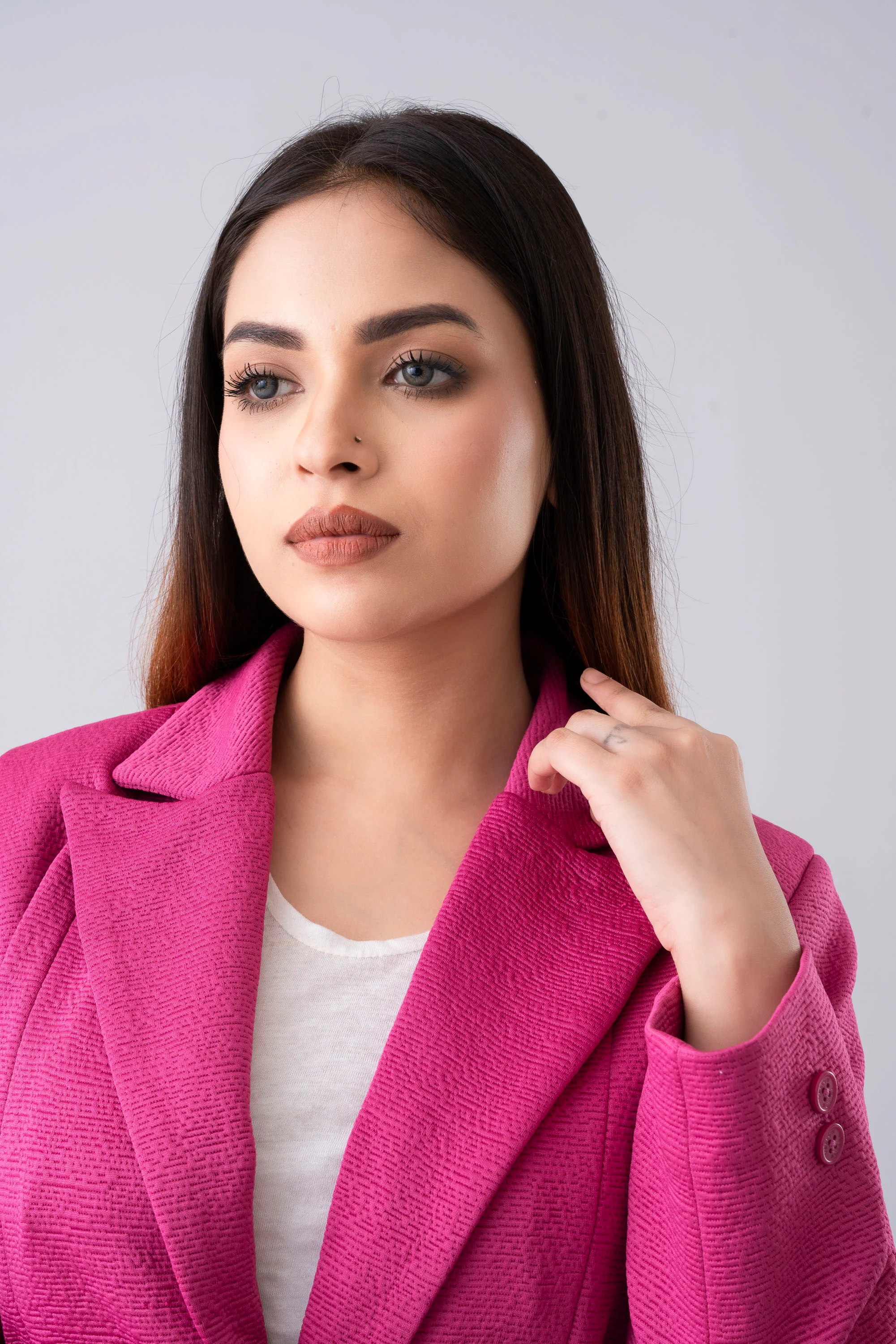 Regular Fit Double-Breasted Knit Blazer - Image 5