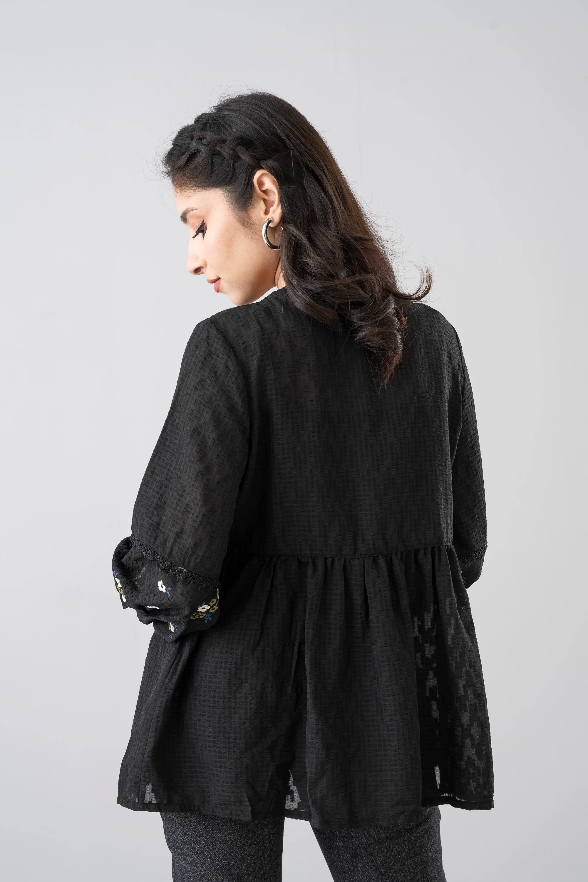 Floral Embroidered Bolero Top - Image 10