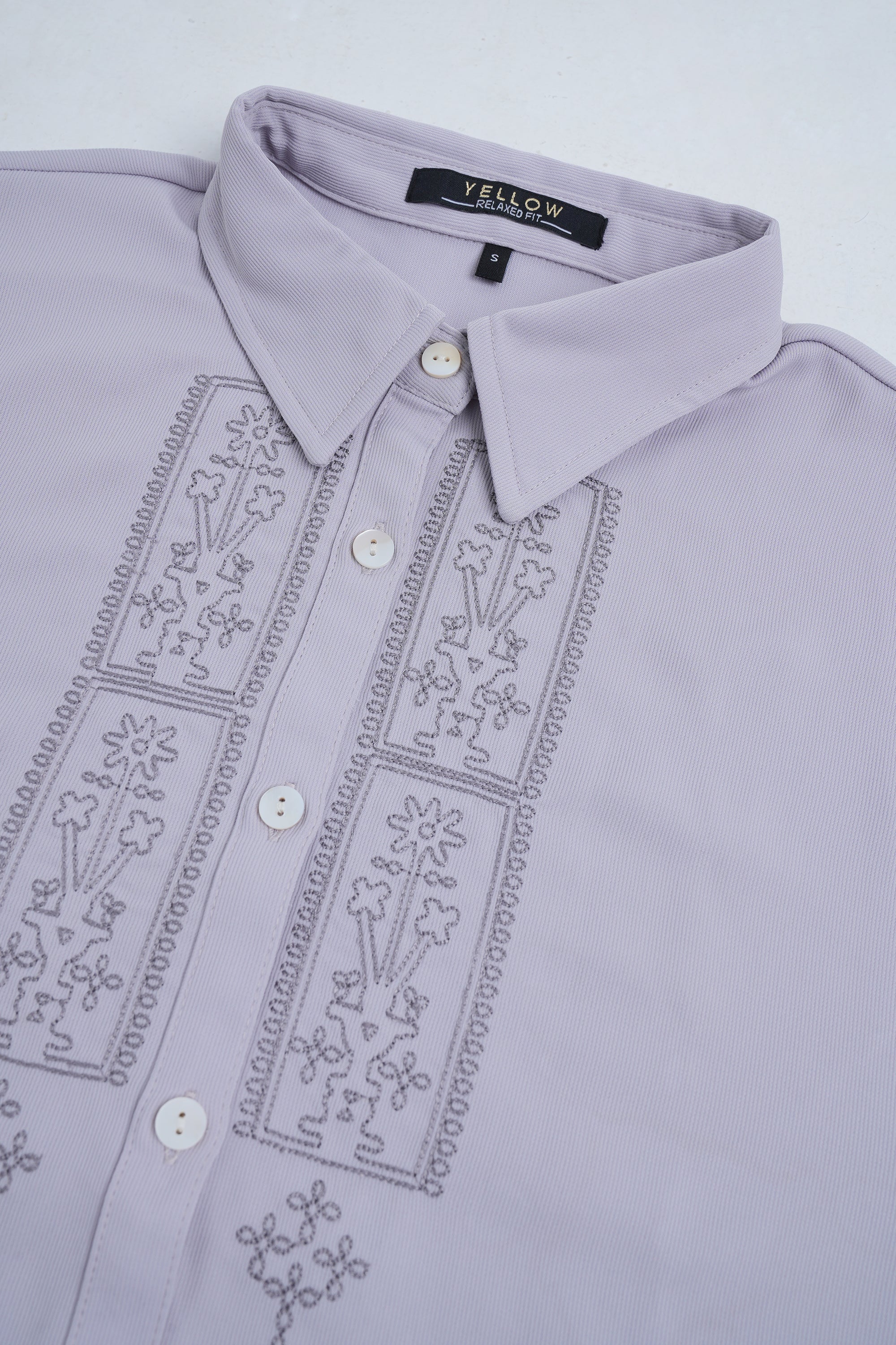 Relaxed Fit Embroidered Casual Shirt - Image 6