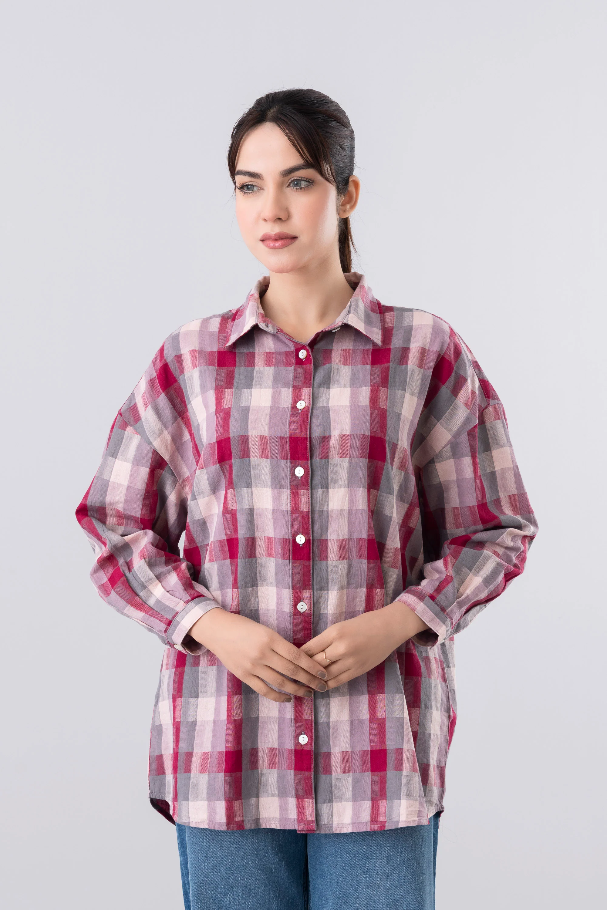 Relaxed Fit Checkered Casual Shirt - Image 2