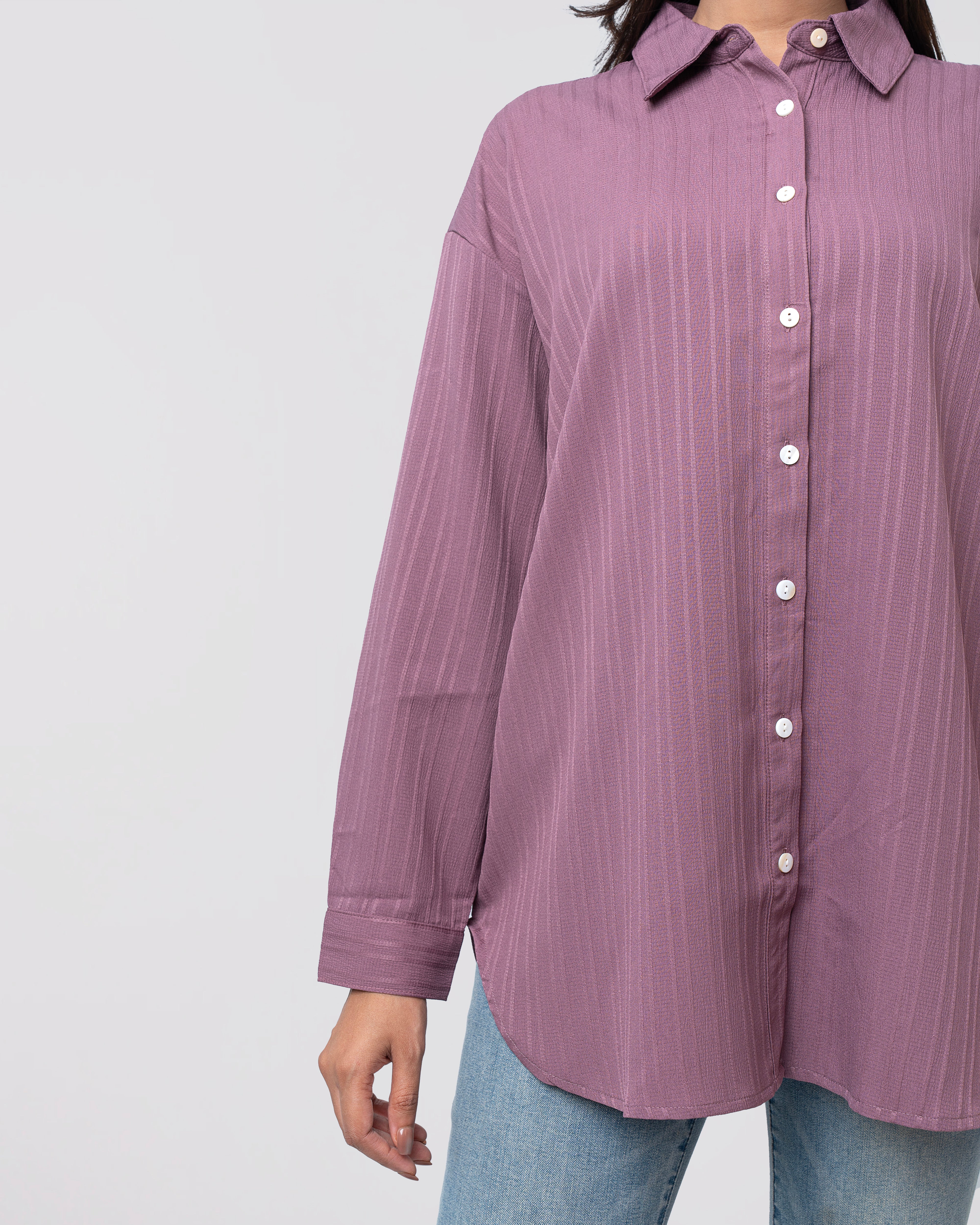 Relaxed fit Dobby textured casual shirt - Image 11