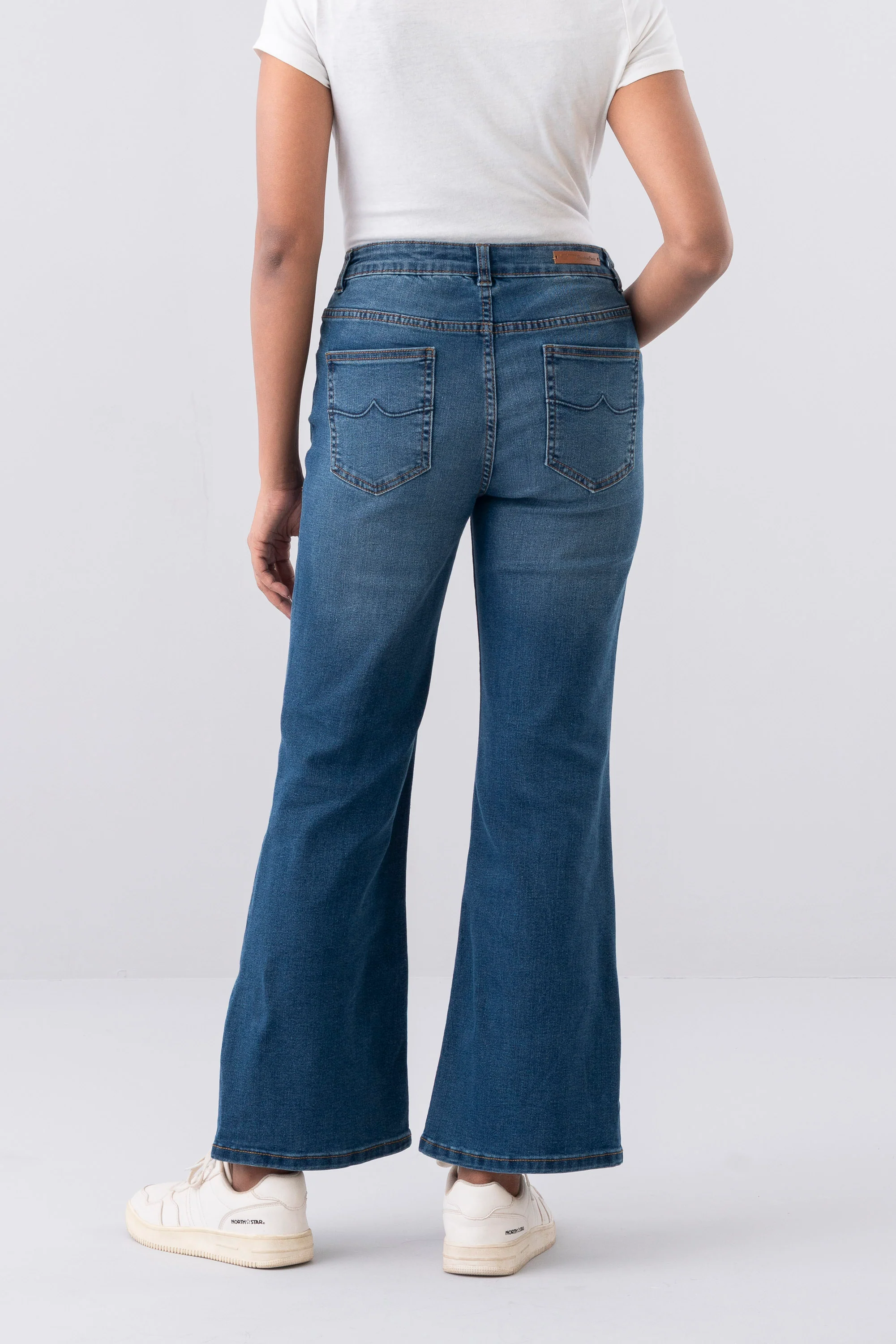 Embroidered Bell Bottom Denim - Image 4
