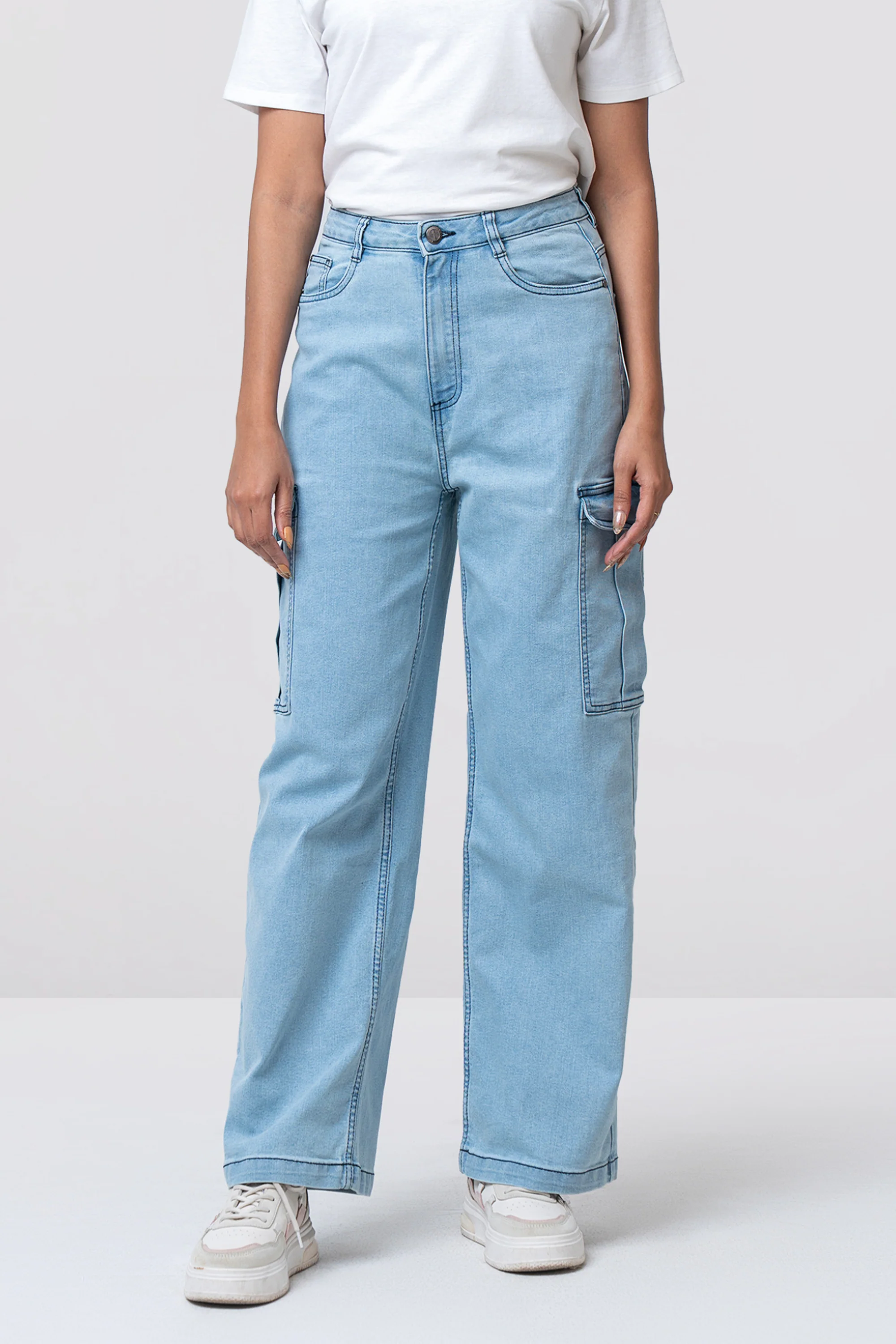 Wide-Leg High-Waist Denim - Image 3