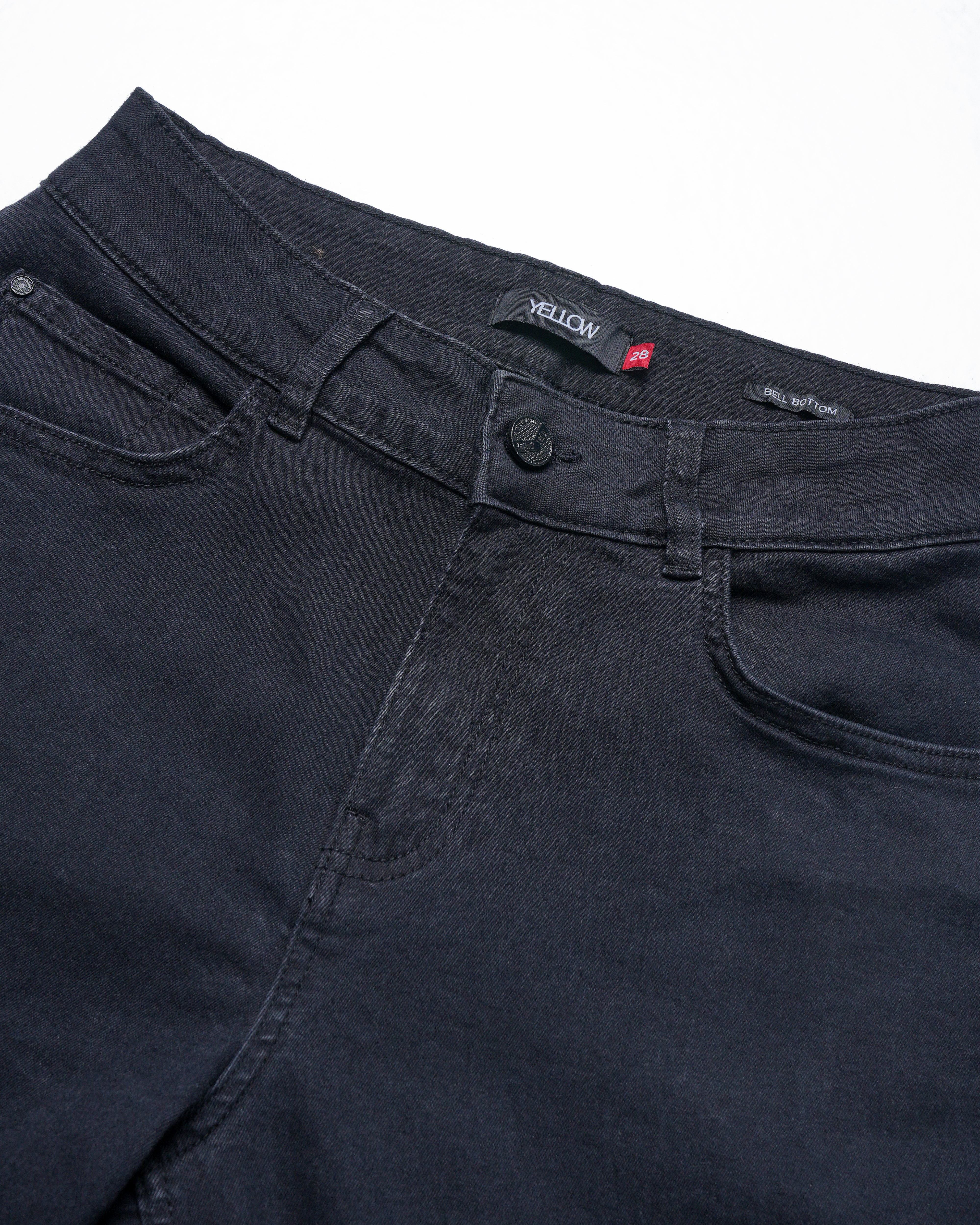Mid-Waist Bell-Bottom Denim - Image 7