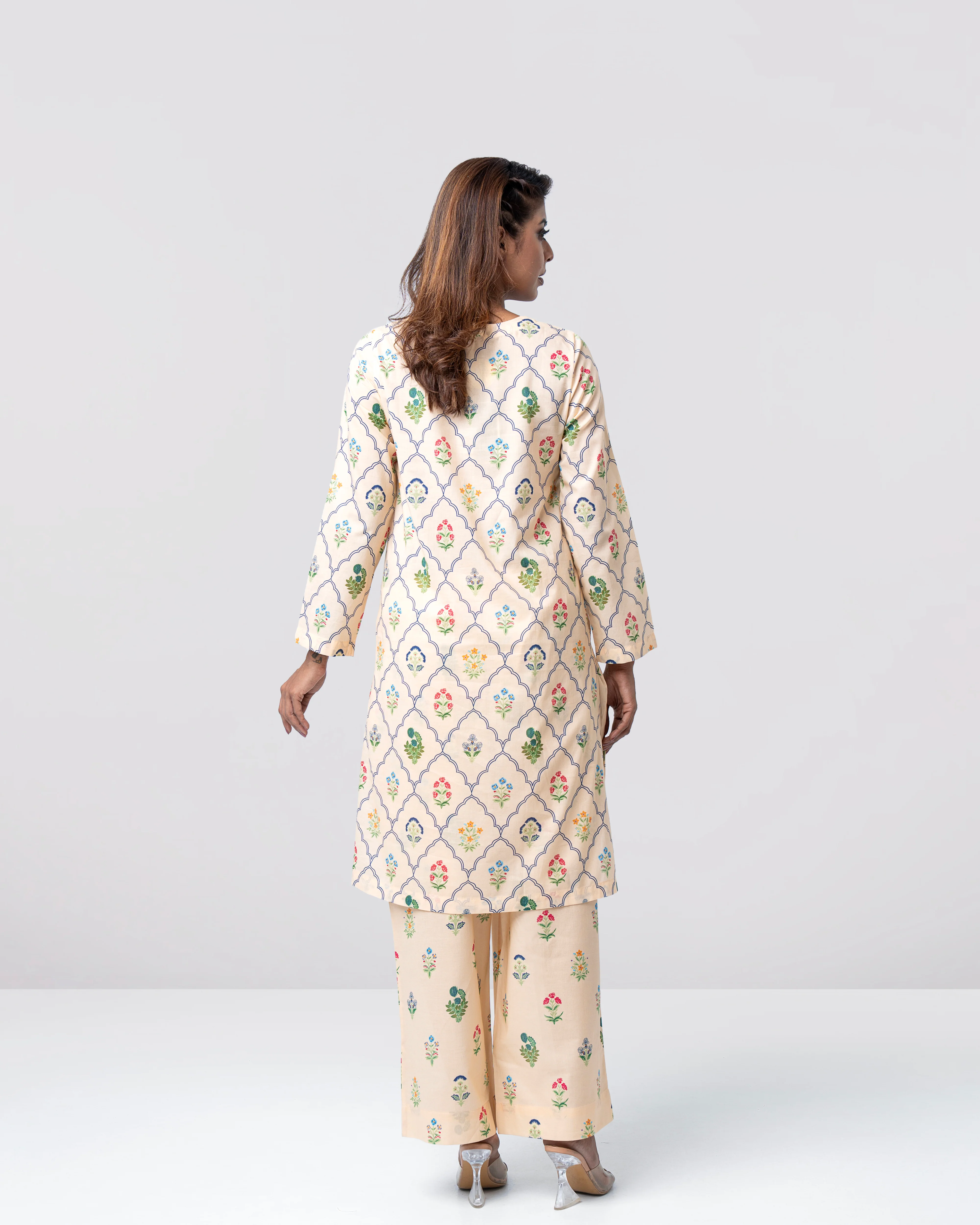 Smart Fit Printed Two-Piece Ethnic Set - Image 13