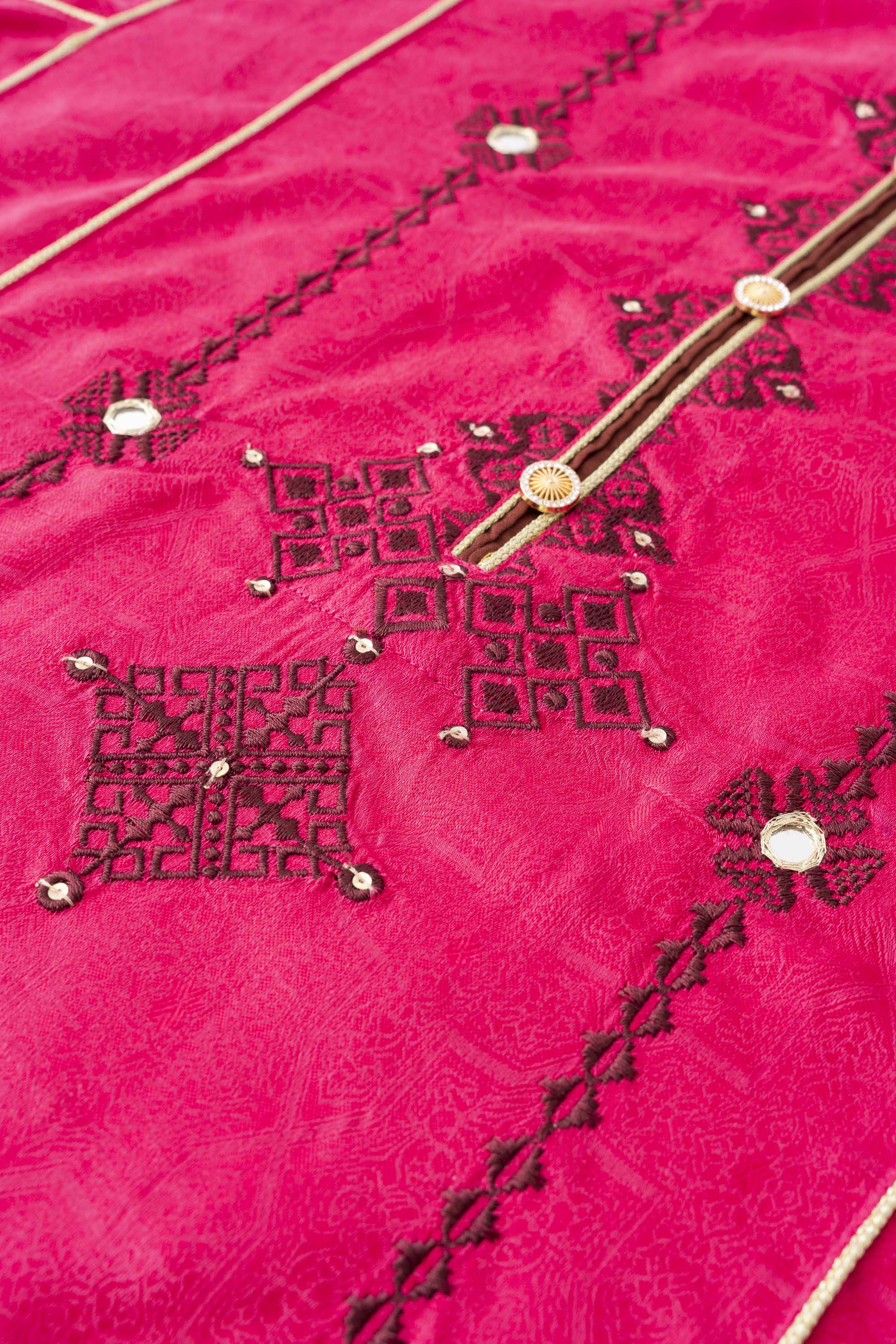 Relaxed Fit Embroidered Two-Piece Ethnic Set - Image 6