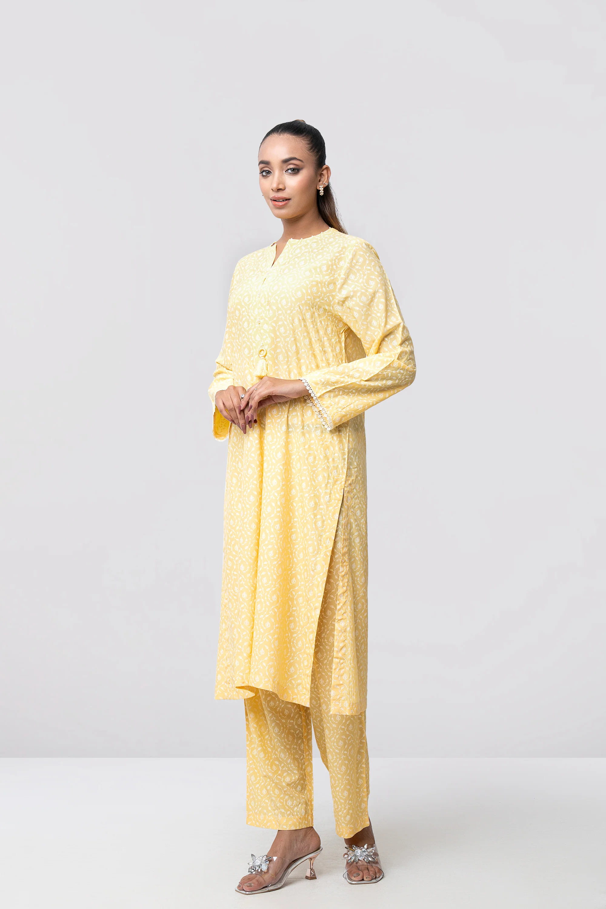 Smart Fit Printed Two-Piece Ethnic Set - Image 10