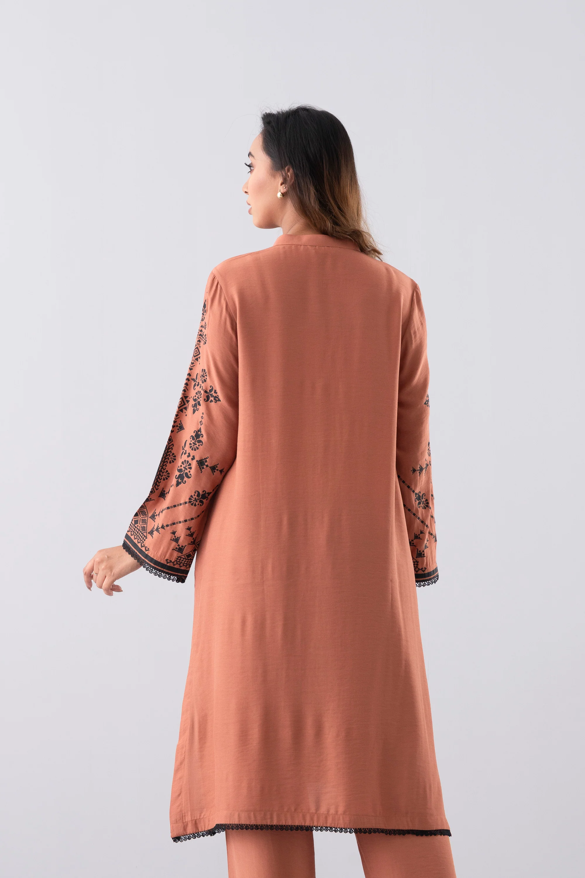 Smart Fit Printed Two-Piece Ethnic Set - Image 10