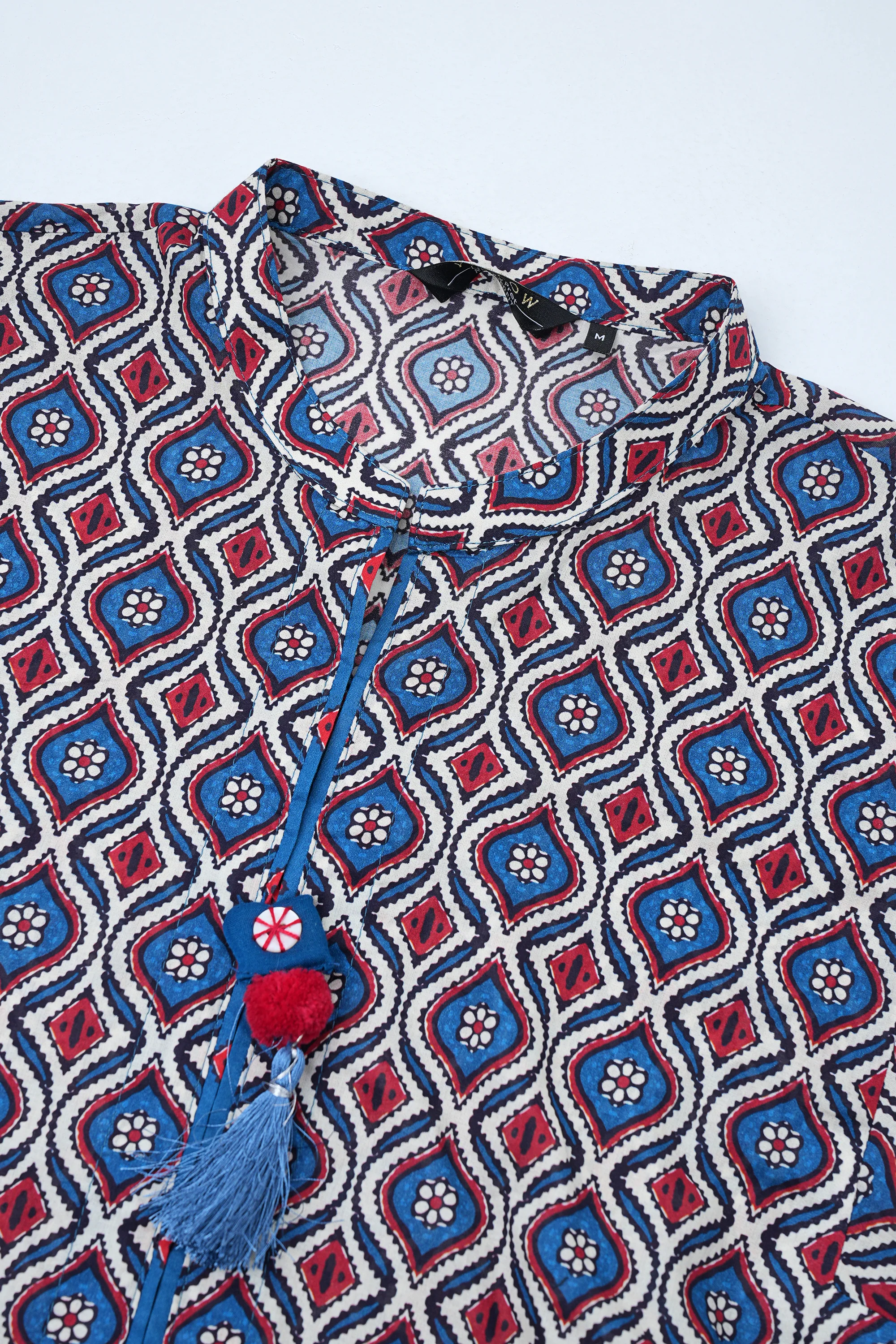 Relaxed Fit Printed Two-Piece Ethnic Set - Image 7