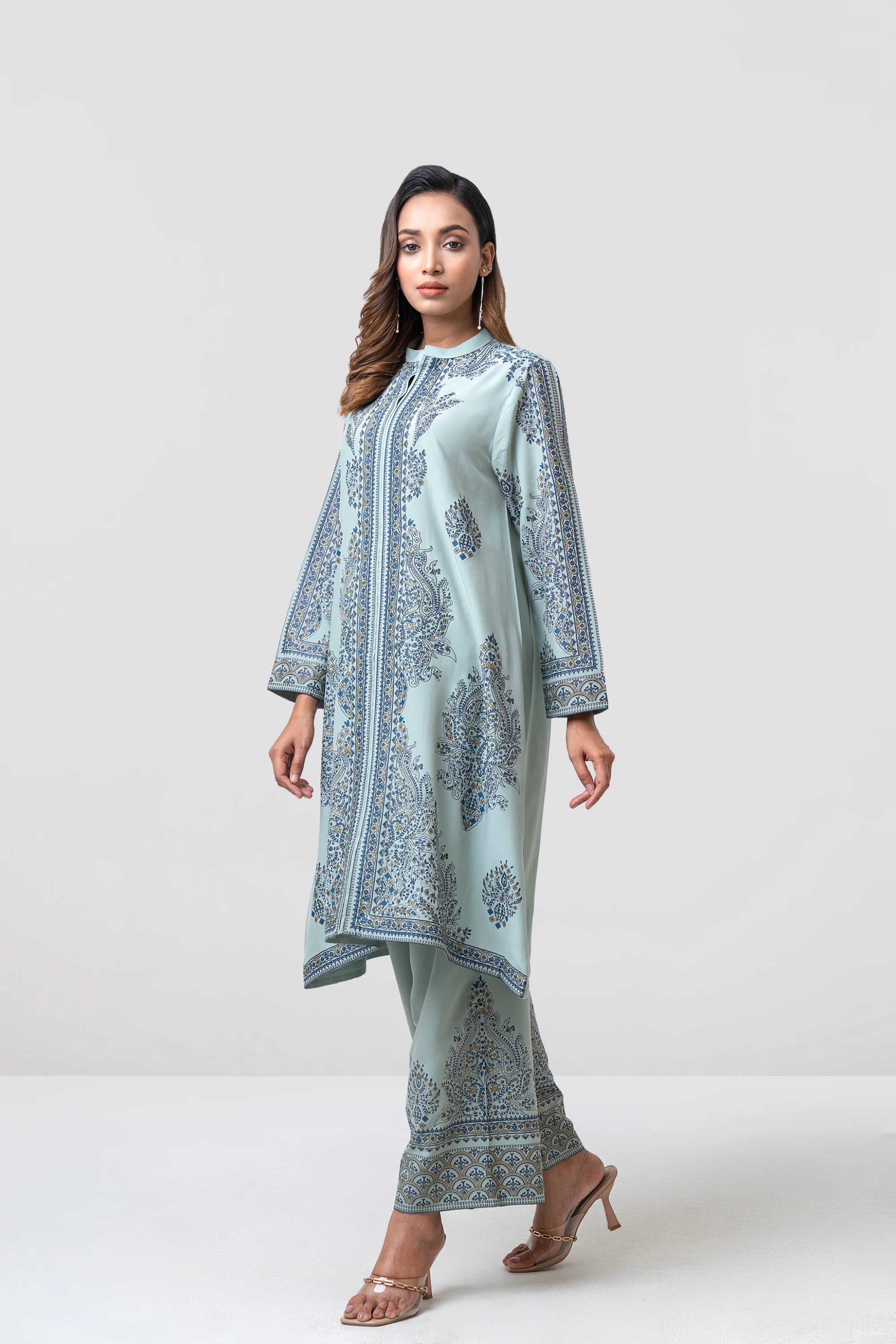 Smart Fit Printed Two-Piece Ethnic Set - Image 10
