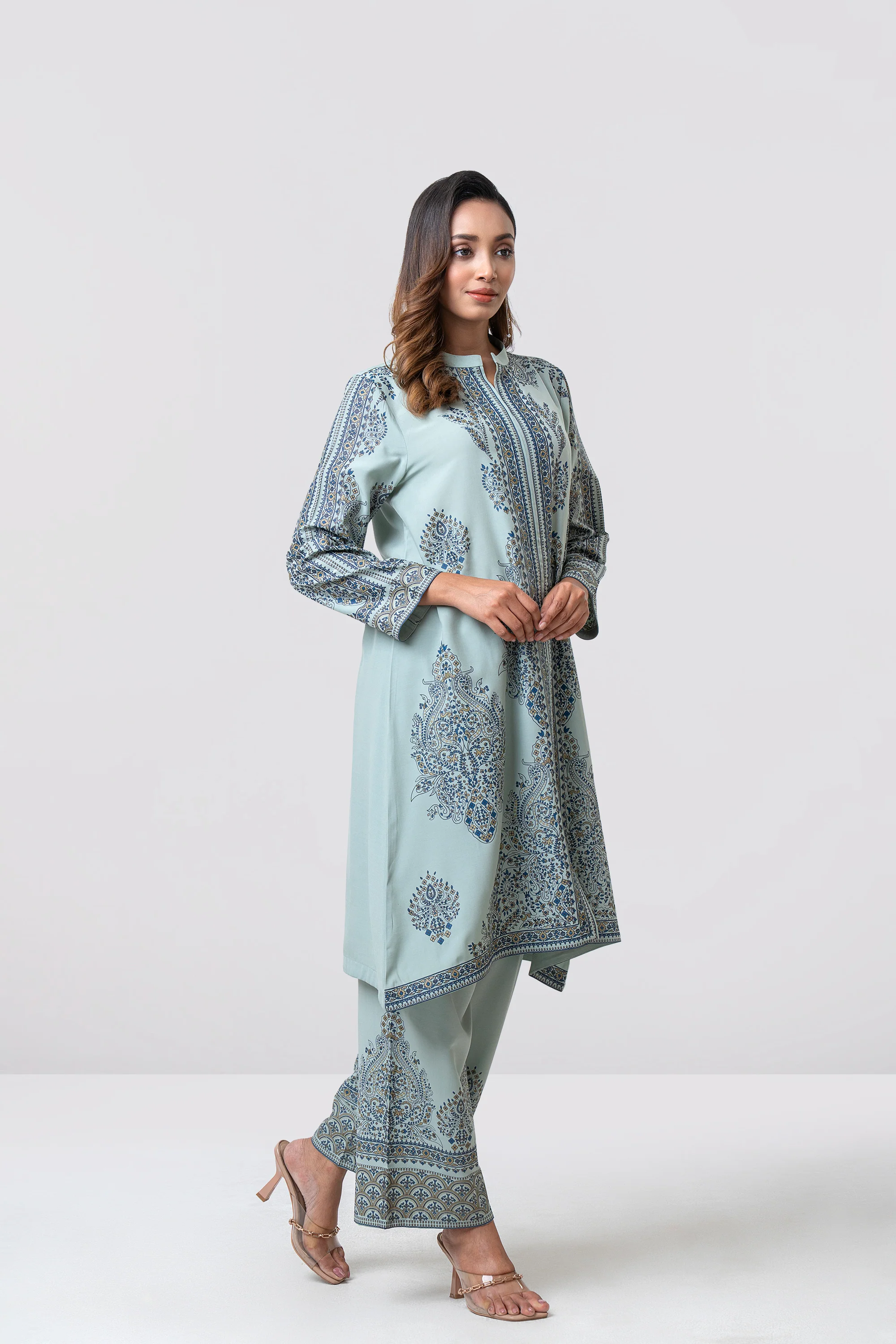 Smart Fit Printed Two-Piece Ethnic Set - Image 11