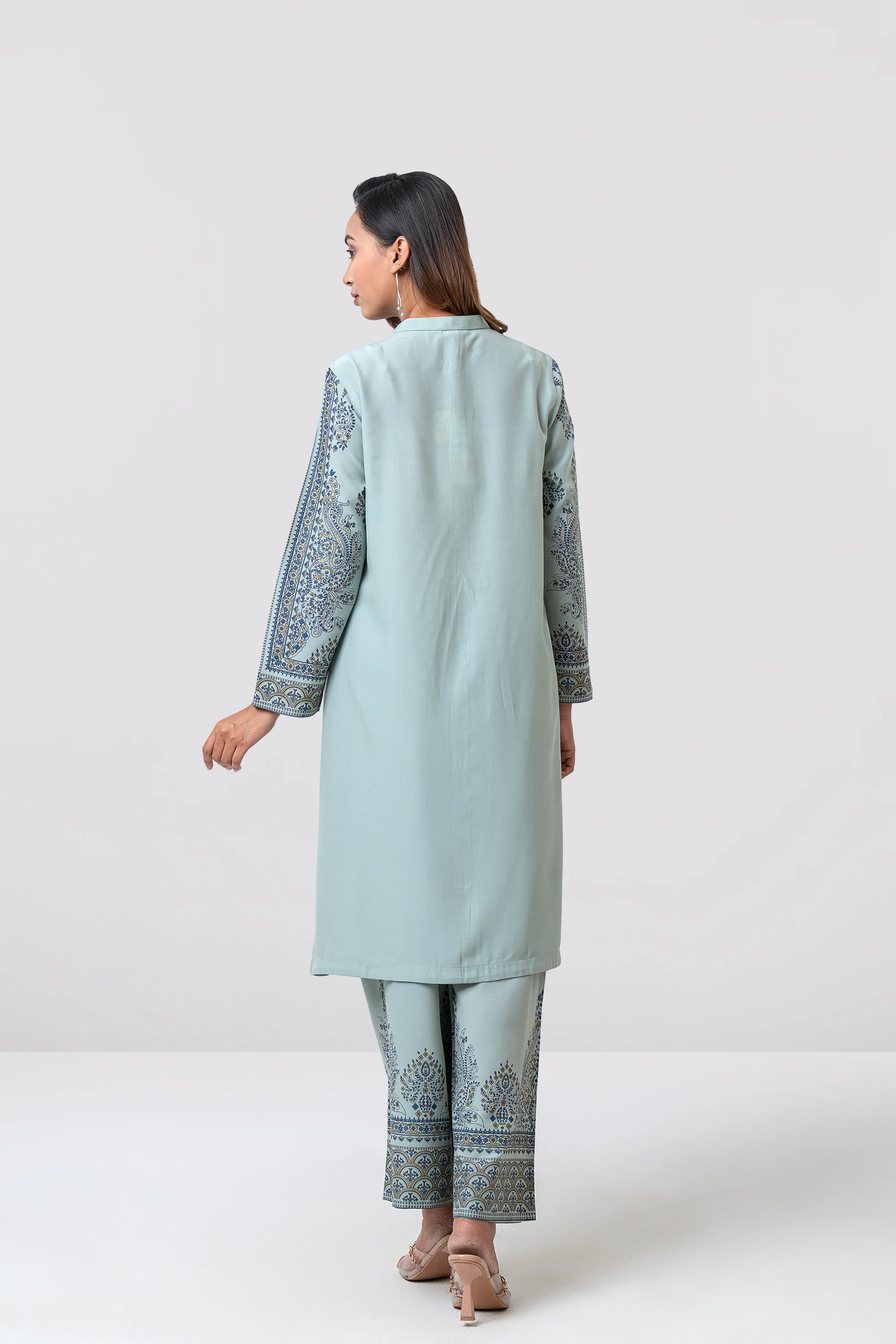 Smart Fit Printed Two-Piece Ethnic Set - Image 12