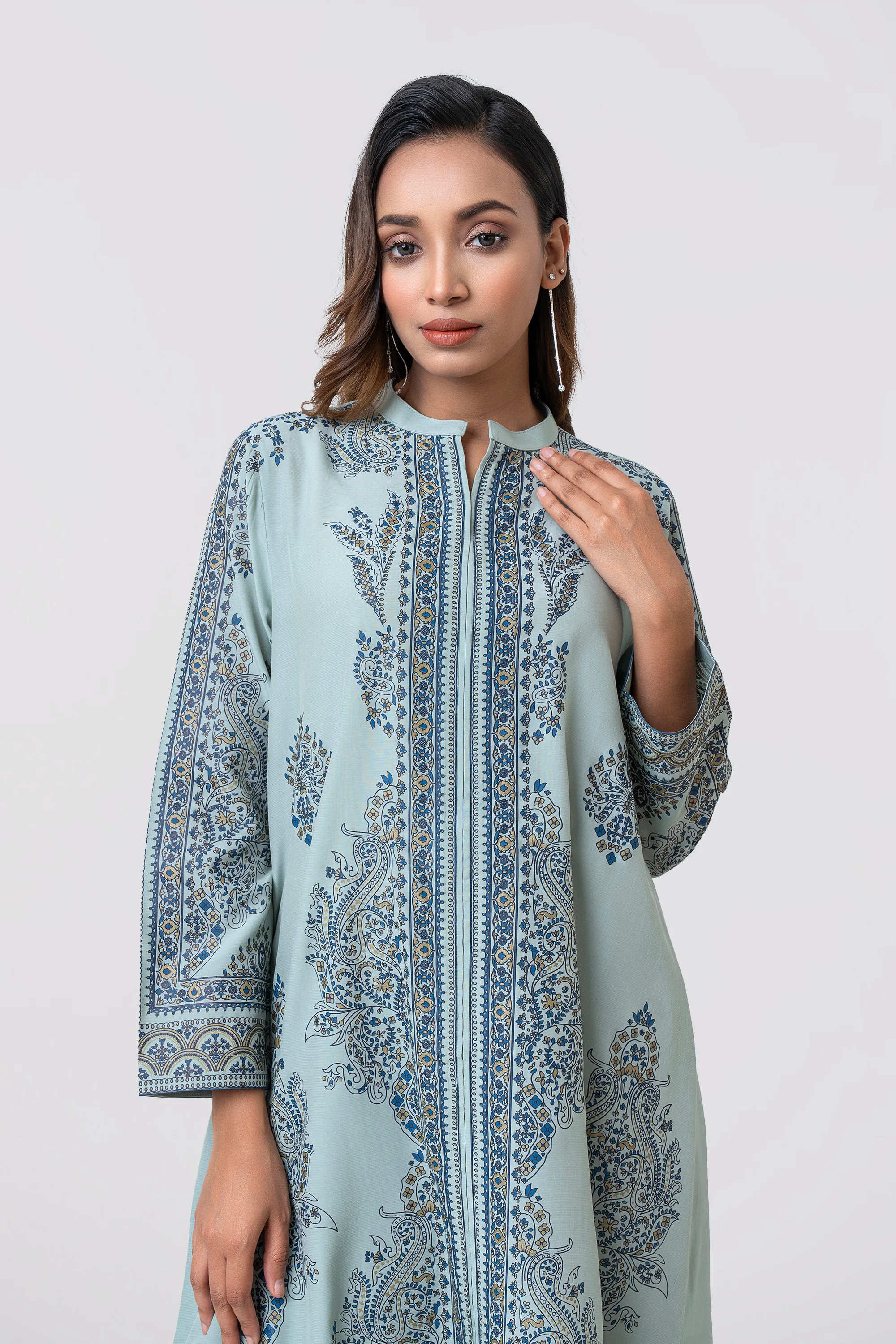 Smart Fit Printed Two-Piece Ethnic Set - Image 13