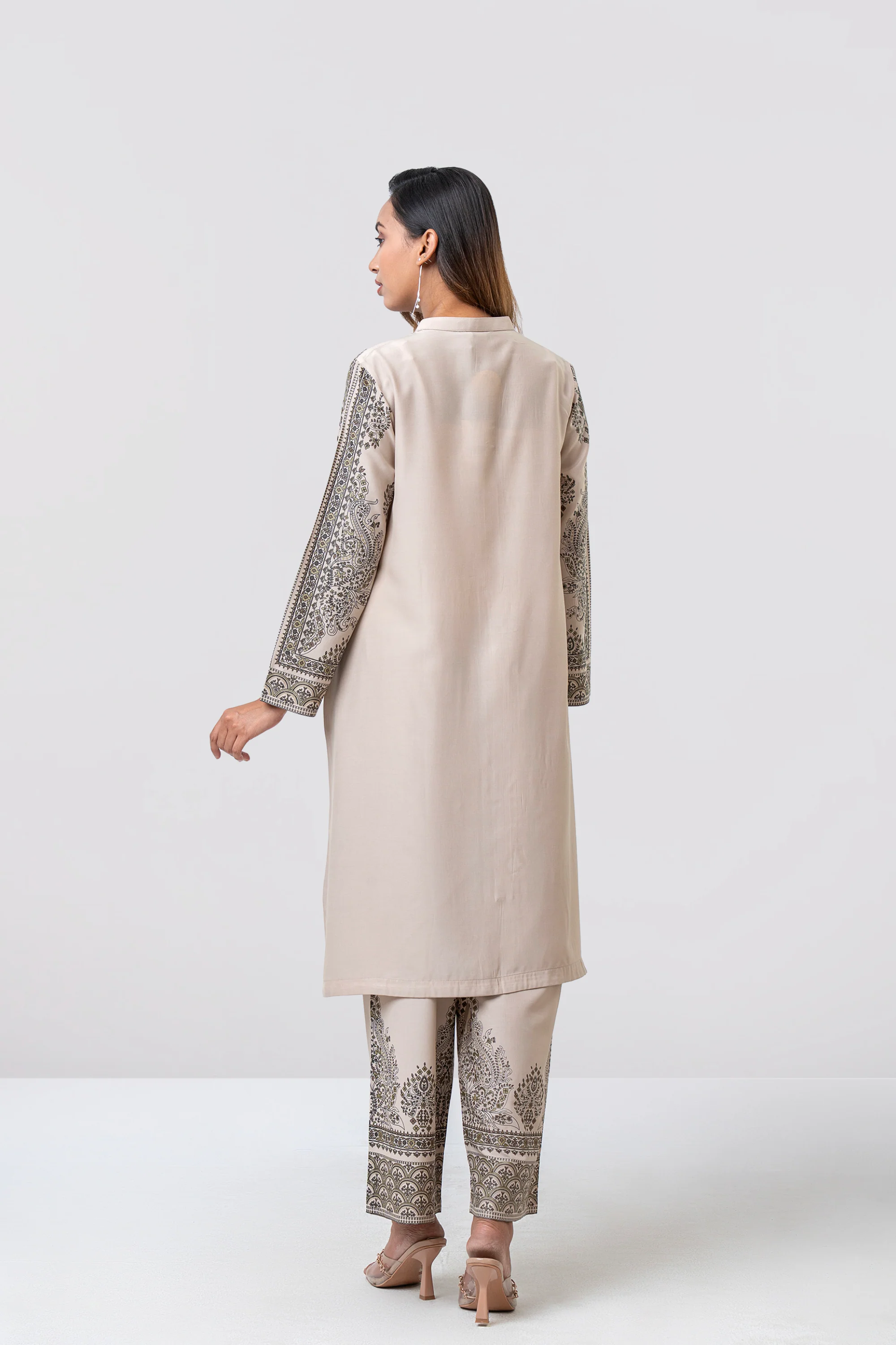 Smart Fit Printed Two-Piece Ethnic Set - Image 5