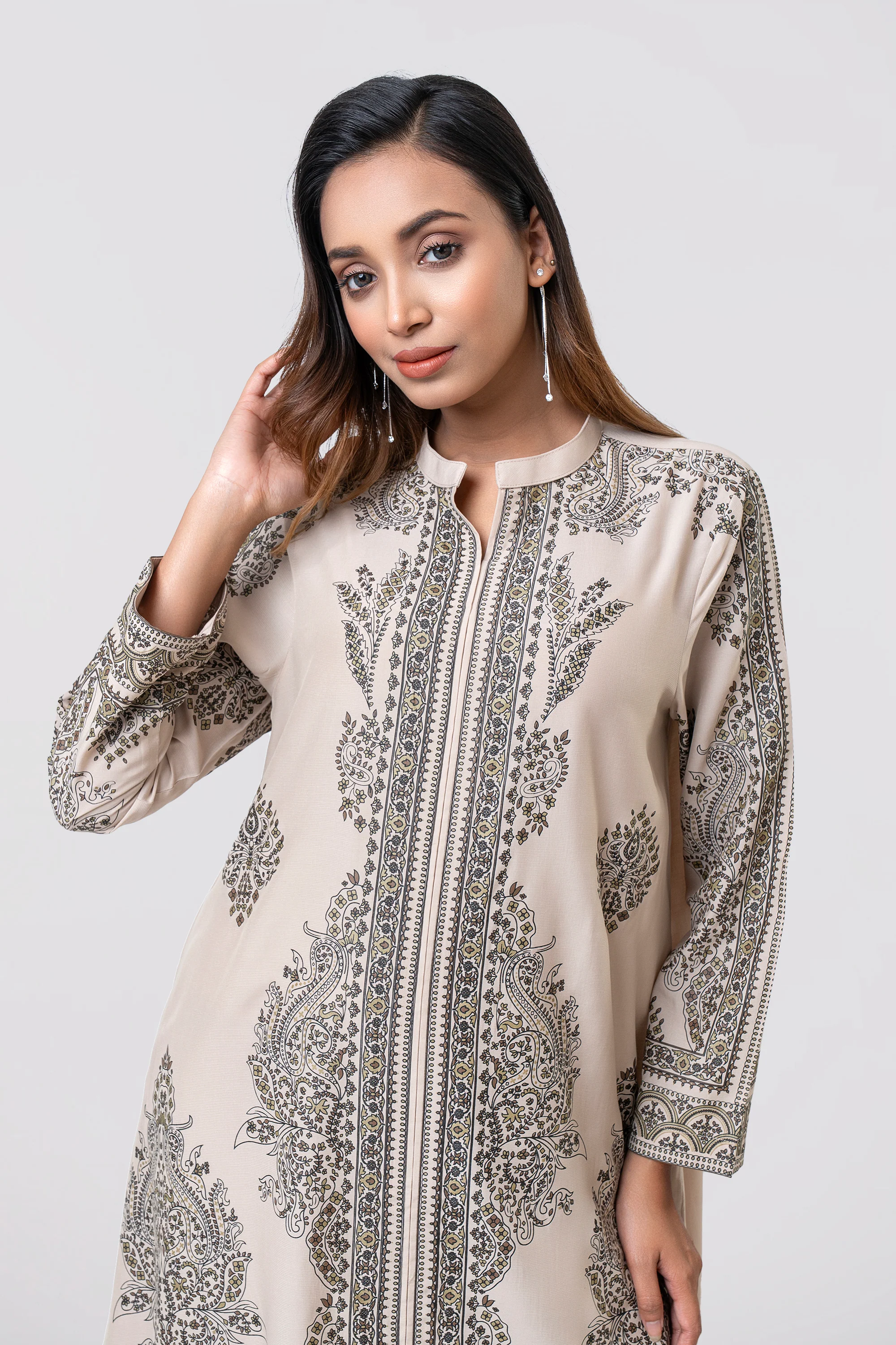 Smart Fit Printed Two-Piece Ethnic Set - Image 6