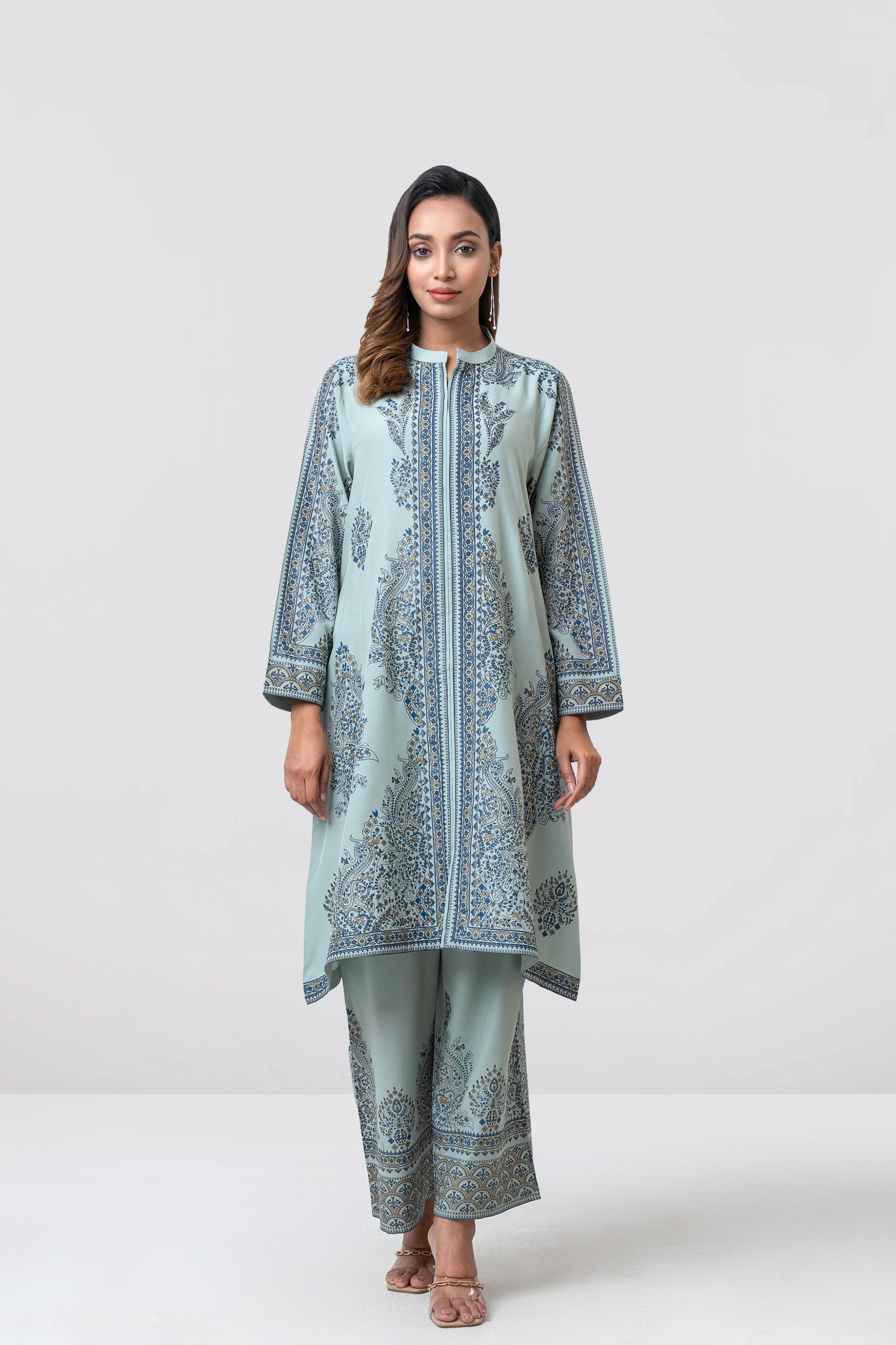 Smart Fit Printed Two-Piece Ethnic Set - Image 8
