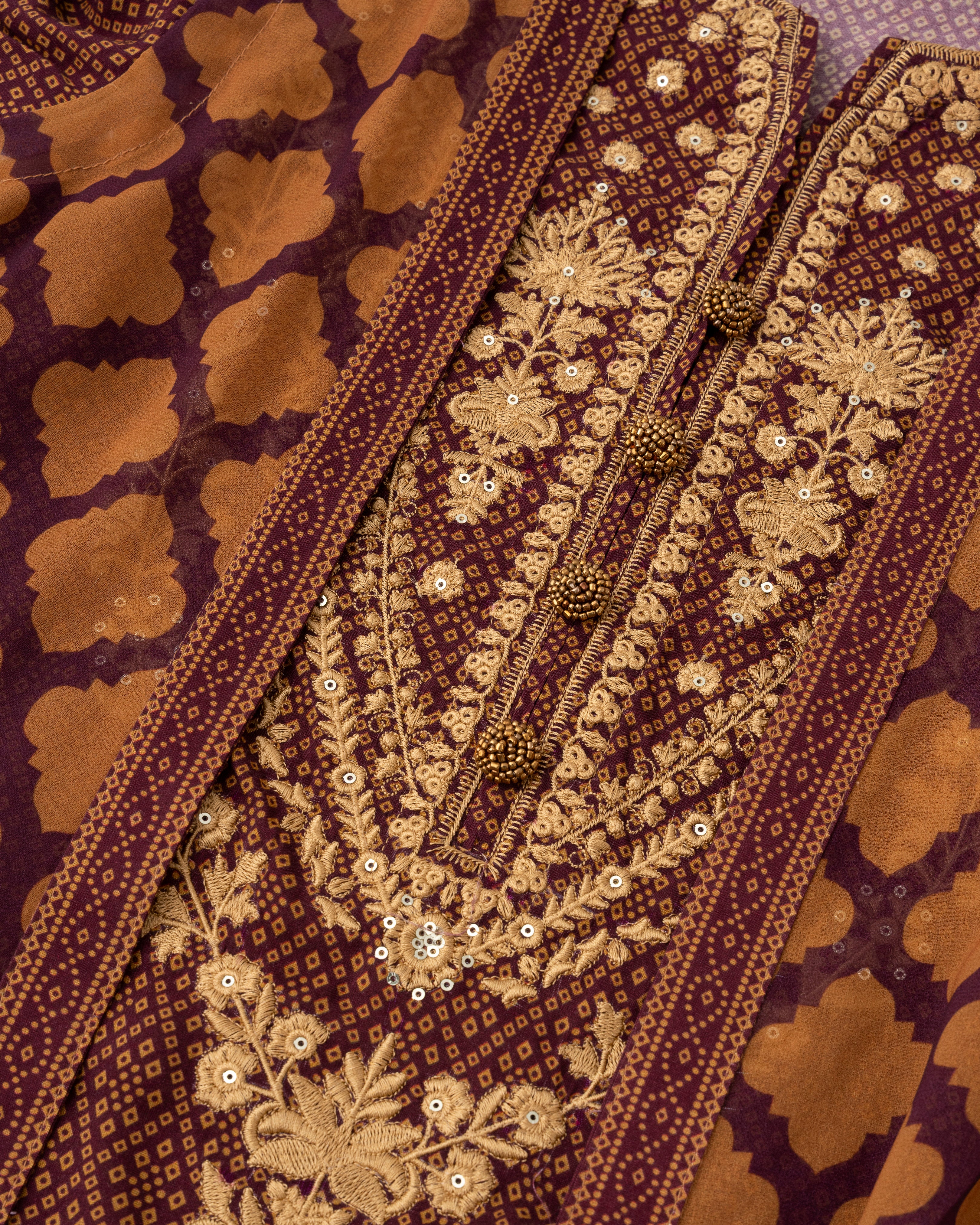 Smart Fit Embroidered Two-Piece Ethnic Set - Image 12