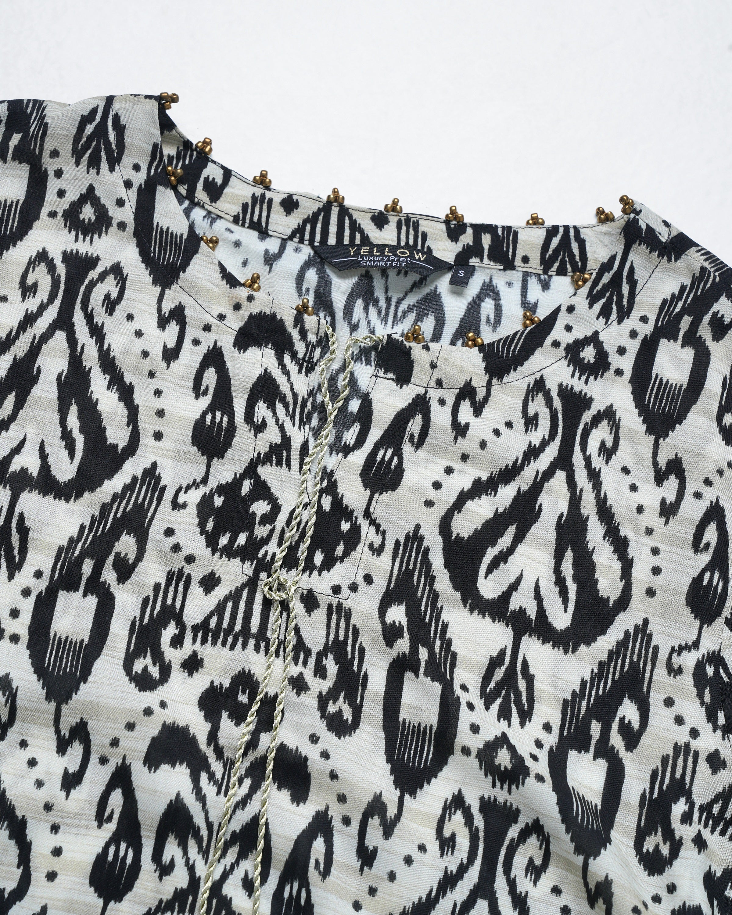 Relaxed Fit Mid-Length Printed Two-Piece Ethnic Set - Image 13