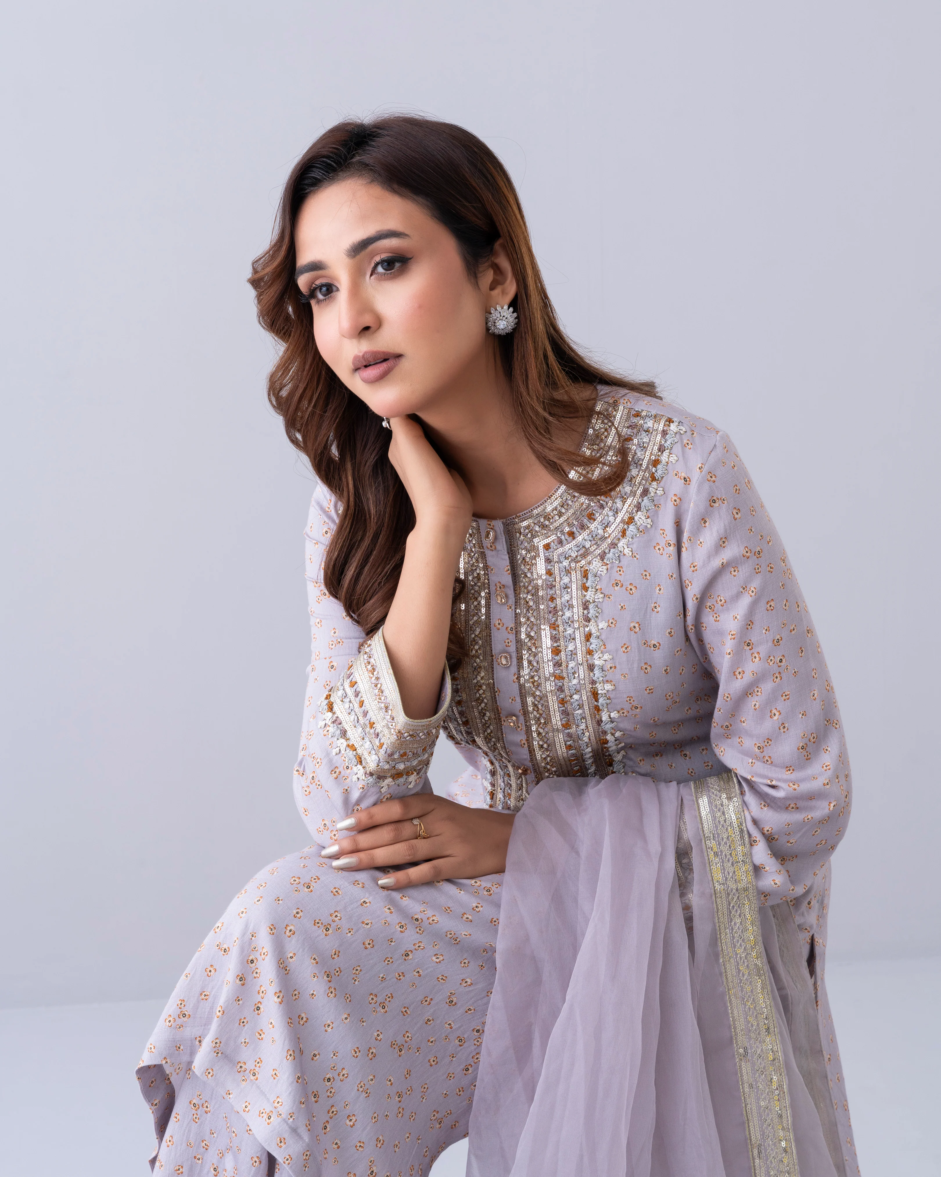 Women's Three-Piece Ethnic Set - Image 7