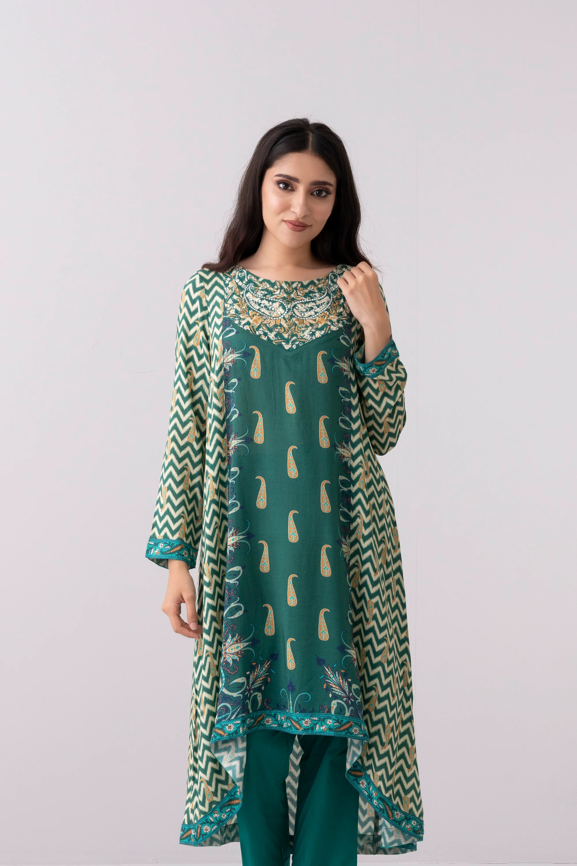 Smart Fit Embroidered Viscose Ethnic Kurta - Image 7